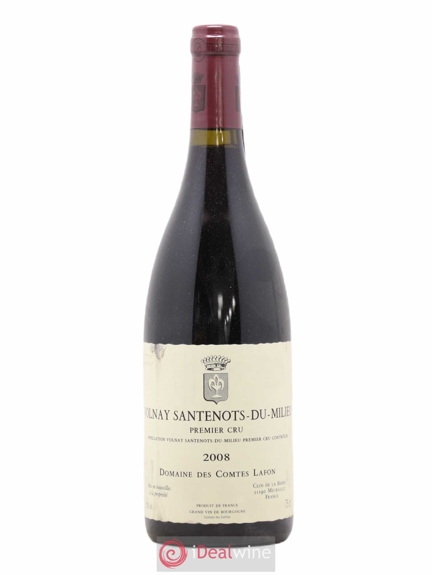 Volnay 1er Cru Santenots du Milieu Comtes Lafon (Domaine des) 2008 - Lot de 1 bouteille - 0