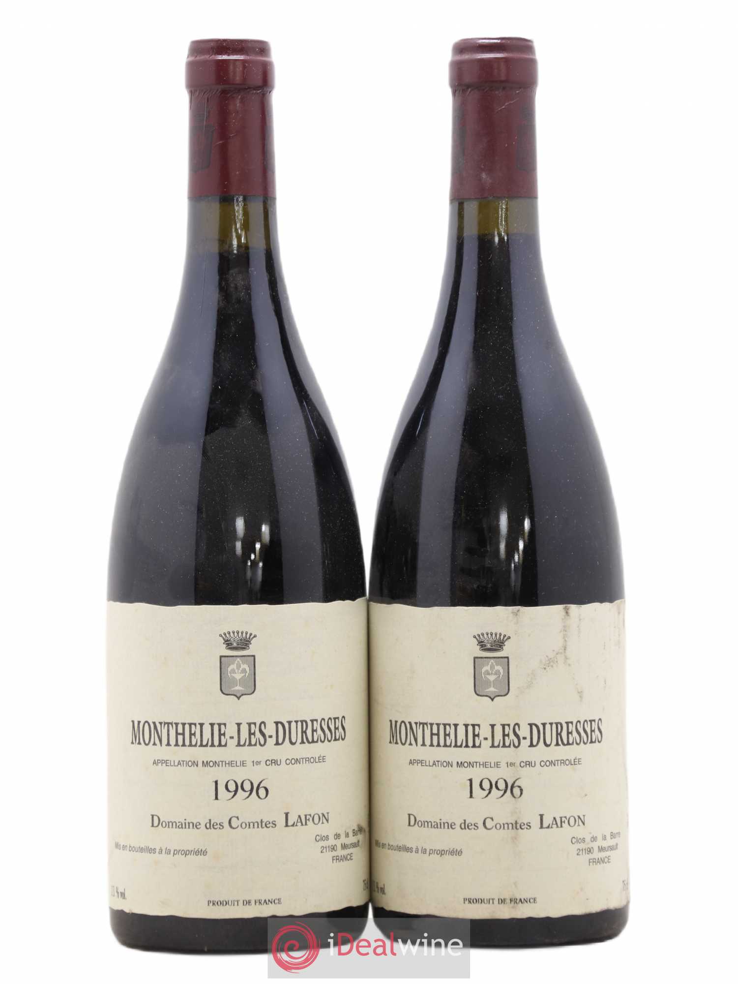 Monthélie 1er Cru Les Duresses Comtes Lafon (Domaine des) 1996 - Lot de 2 bouteilles - 0