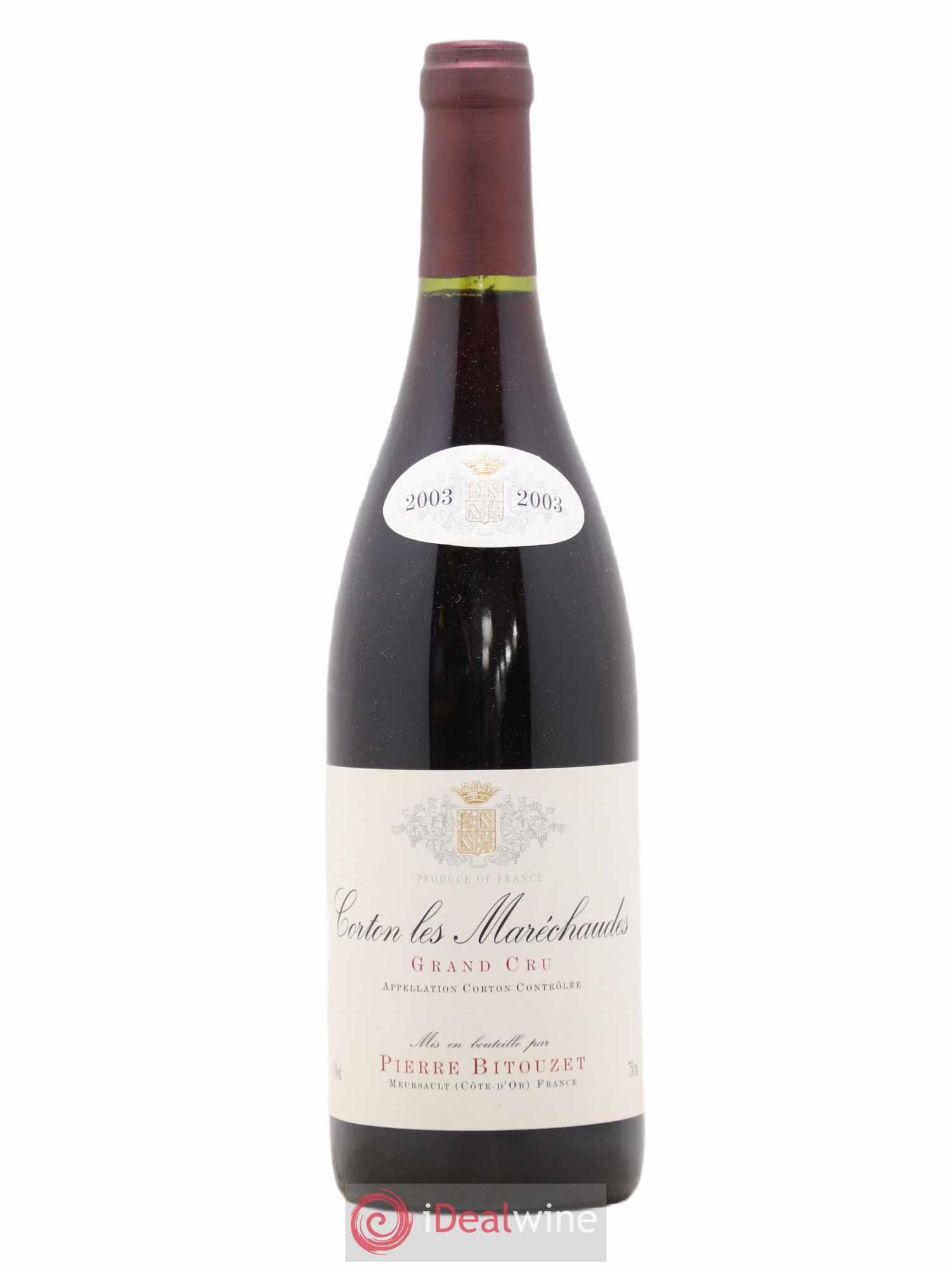 Corton Grand Cru Les Marechaudes Pierre Bitouzet 2003 - Posten von 1 Flasche - 0
