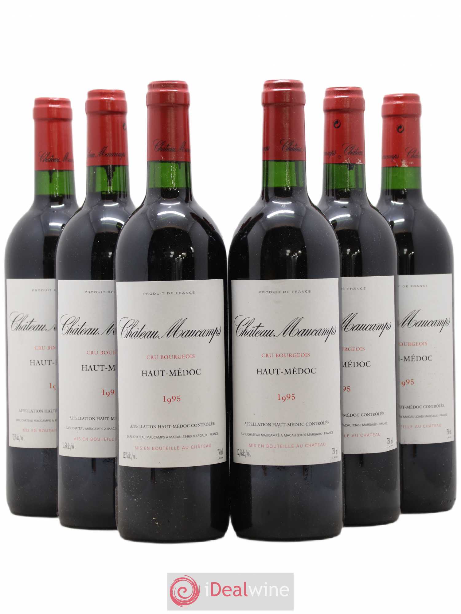Château Maucamps Cru Bourgeois 1995 - Lot de 6 bouteilles - 0