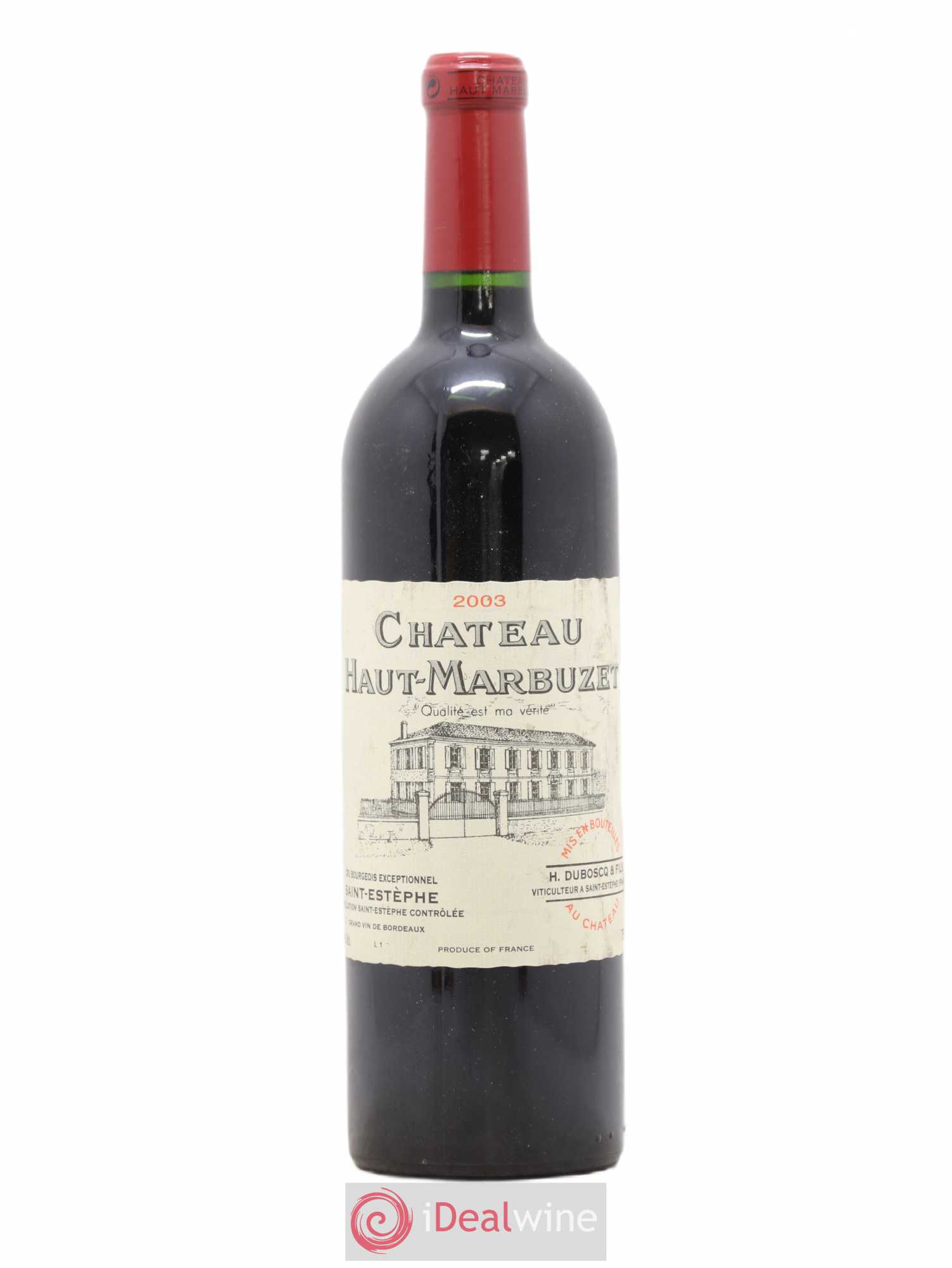 Château Haut Marbuzet 2003 - Lot de 1 bouteille - 0