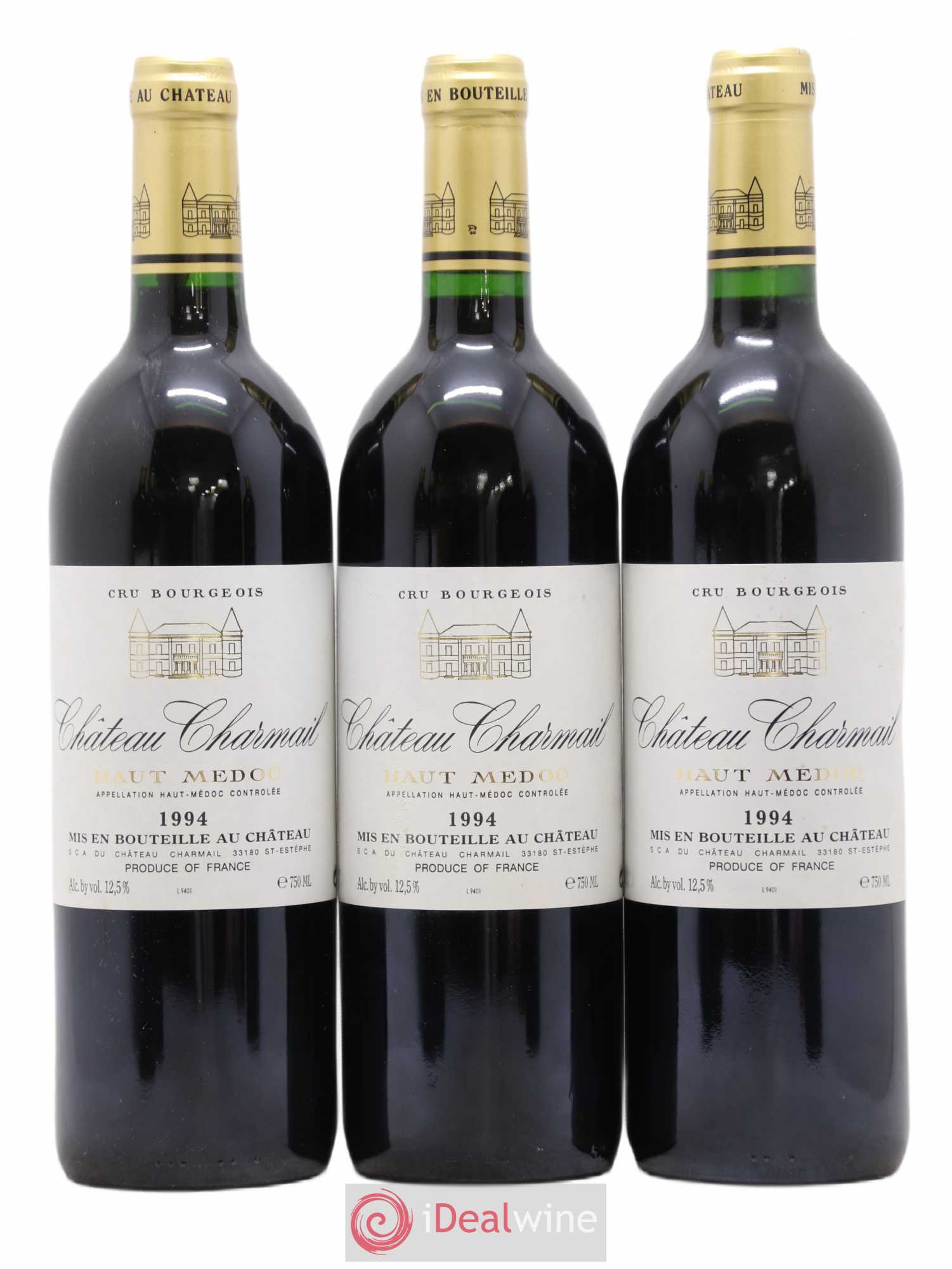 Château Charmail Cru Bourgeois 1994 - Lot de 6 bouteilles - 1