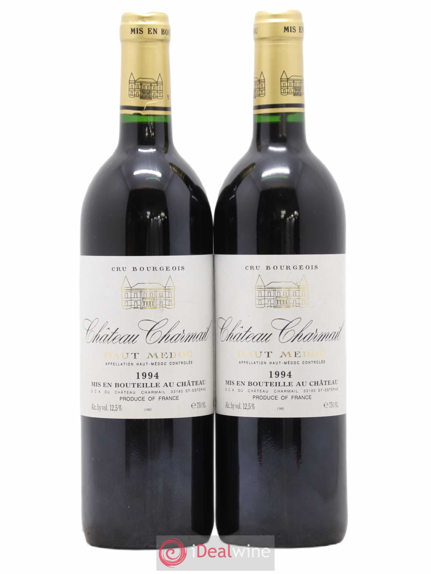 Château Charmail Cru Bourgeois 1994 - Lot de 2 bouteilles - 0