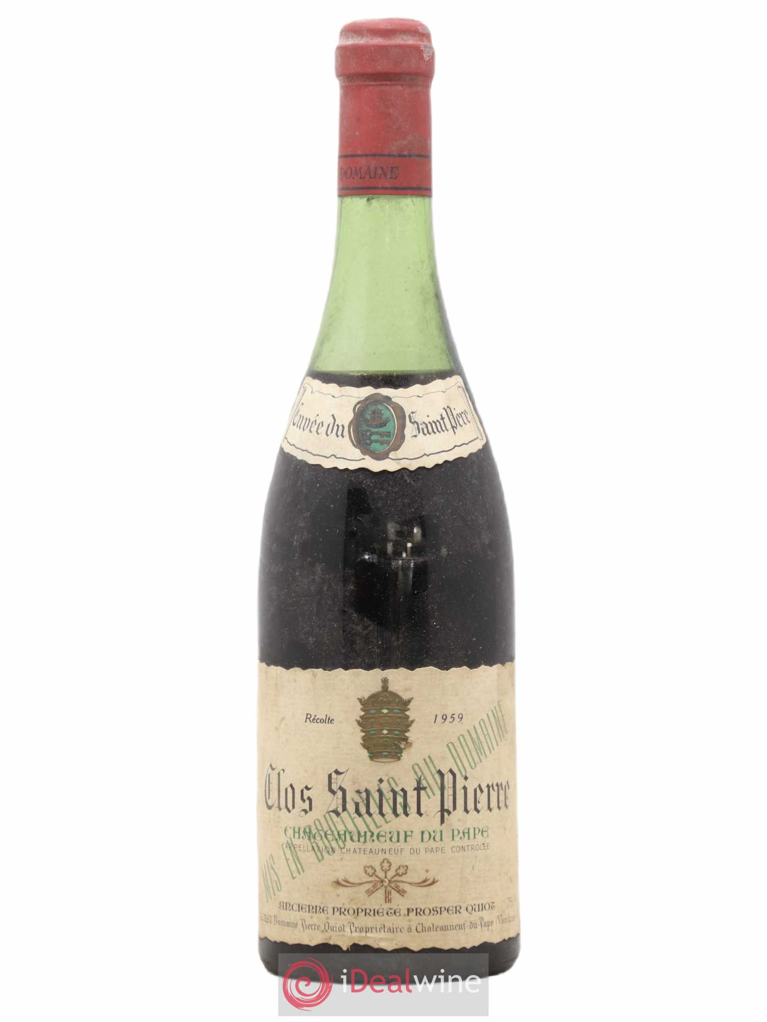 Châteauneuf-du-Pape Clos St Pierre Cuvee St Pere Quiot 1959 - Posten von 1 Flasche - 0