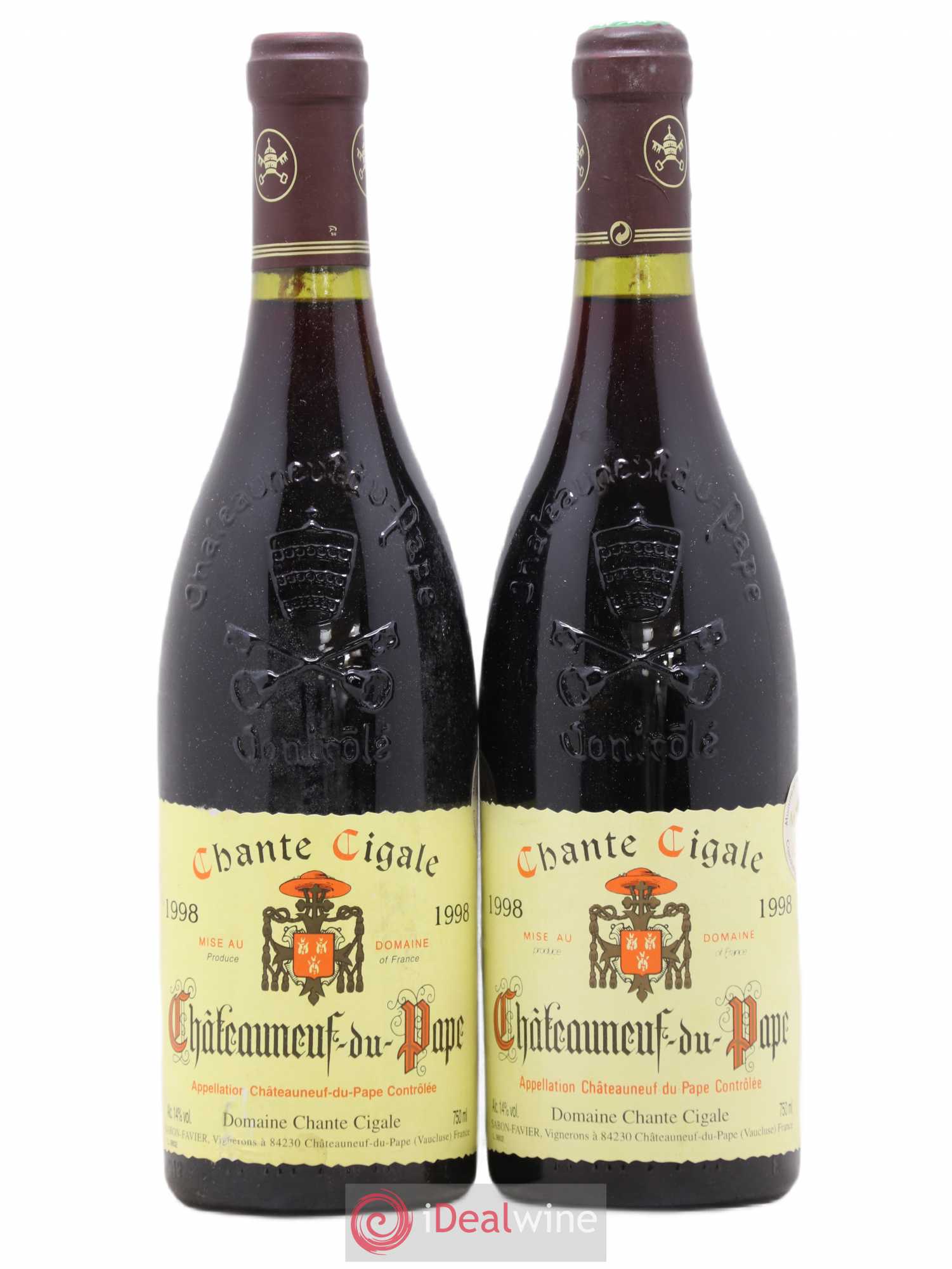 Châteauneuf-du-Pape Chante Cigale 1998 - Posten von 2 Flaschen - 0