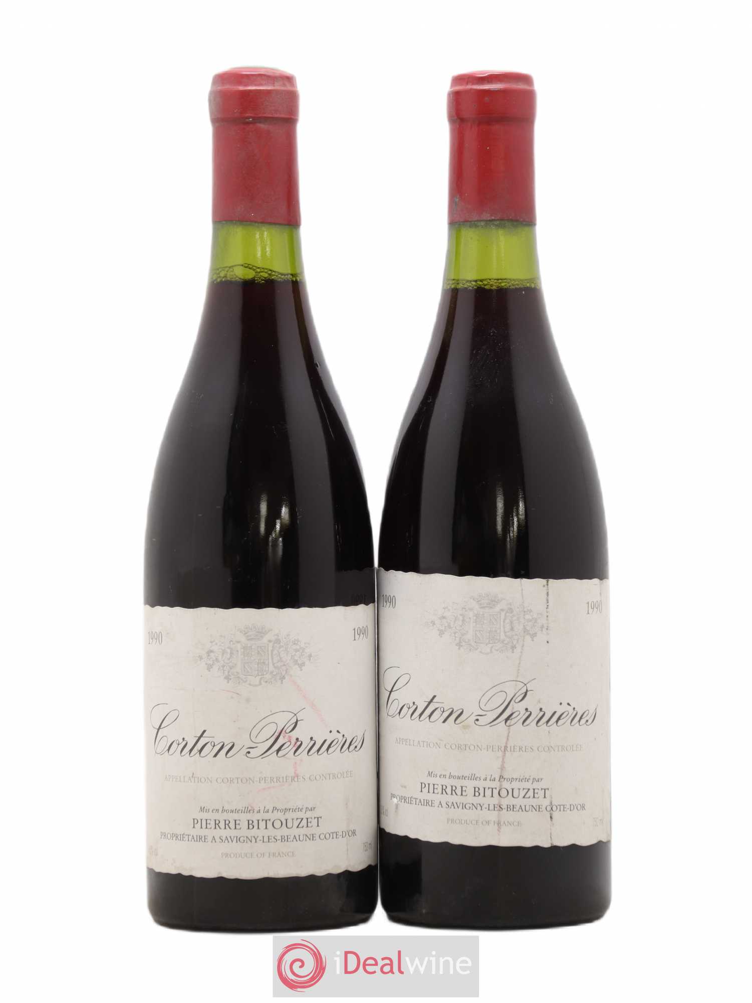 Corton Grand Cru Perrières Pierre Bitouzet 1990 - Posten von 2 Flaschen - 0