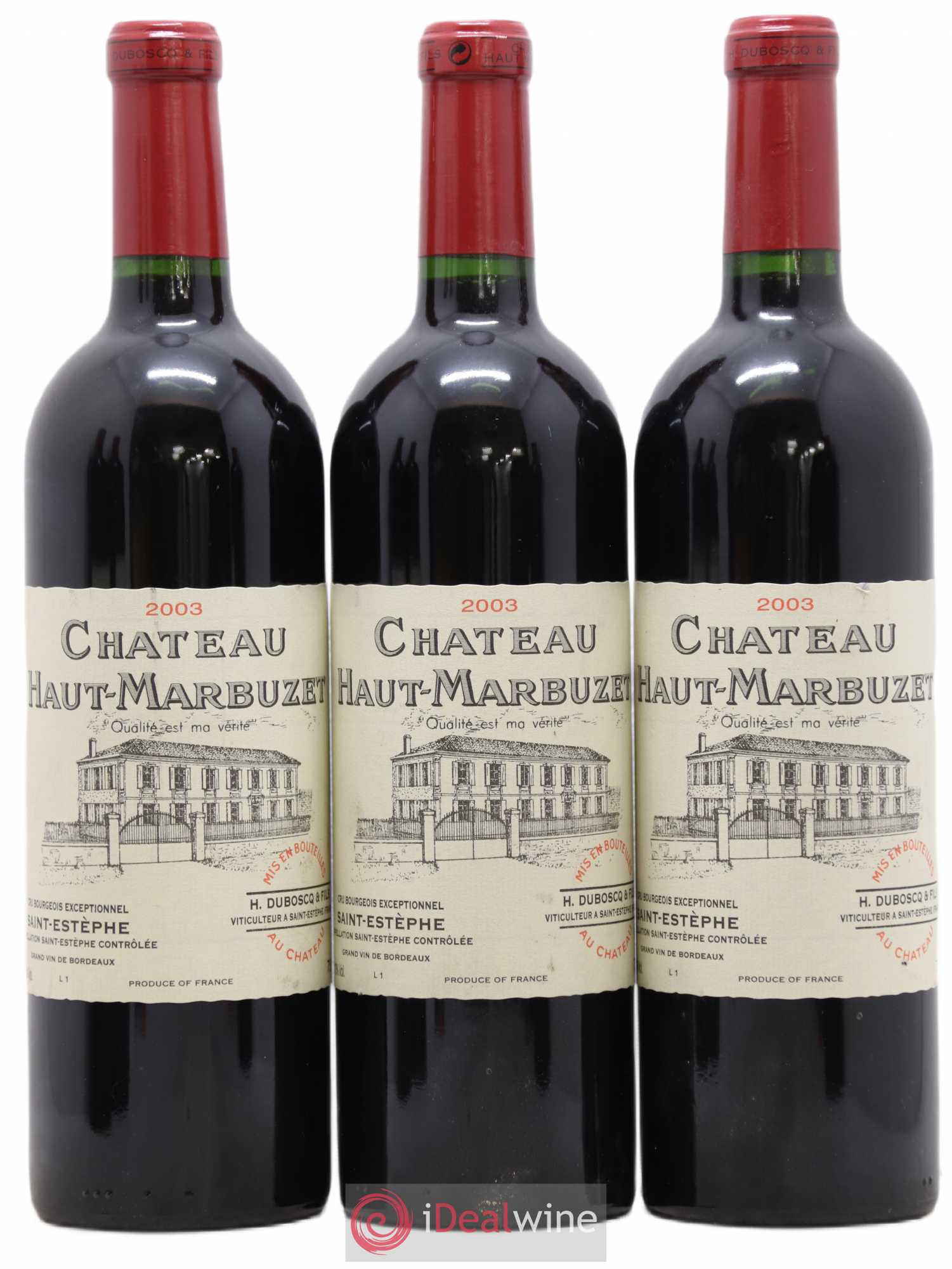 Château Haut Marbuzet 2003 - Lot de 6 bouteilles - 2