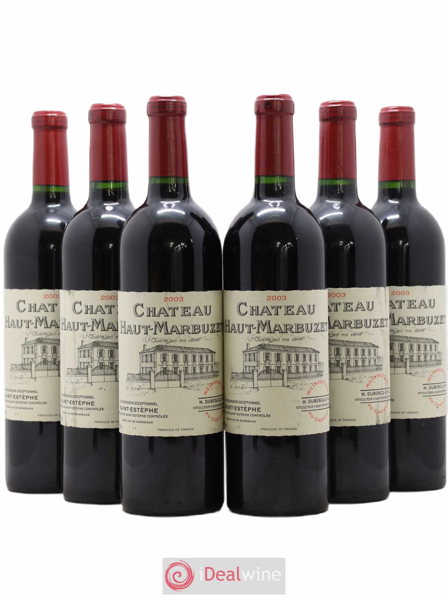 Château Haut Marbuzet 2003 - Lot de 6 bouteilles - 0