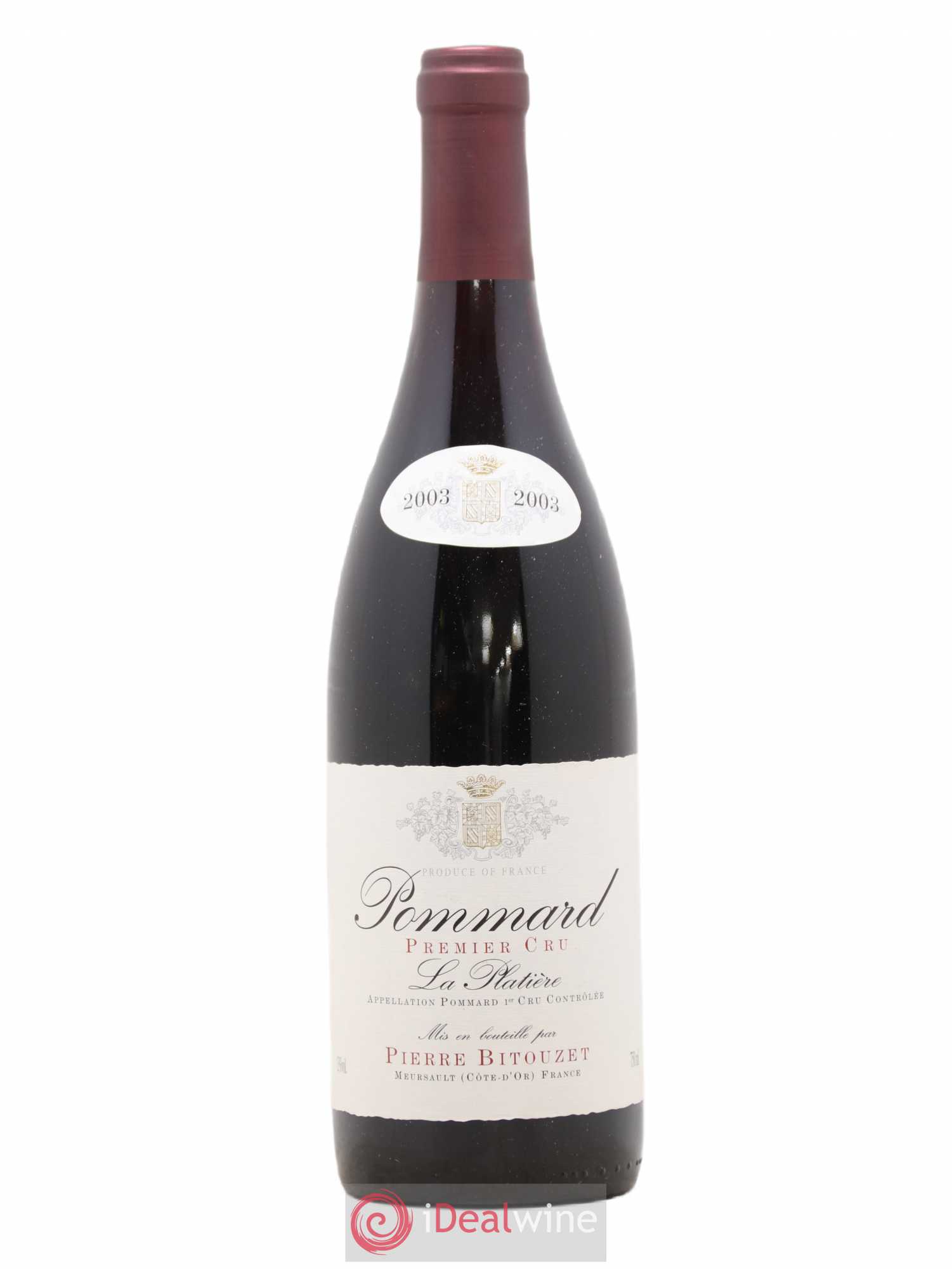 Pommard 1er Cru Platieres Pierre Bitouzet 2003 - Posten von 1 Flasche - 0