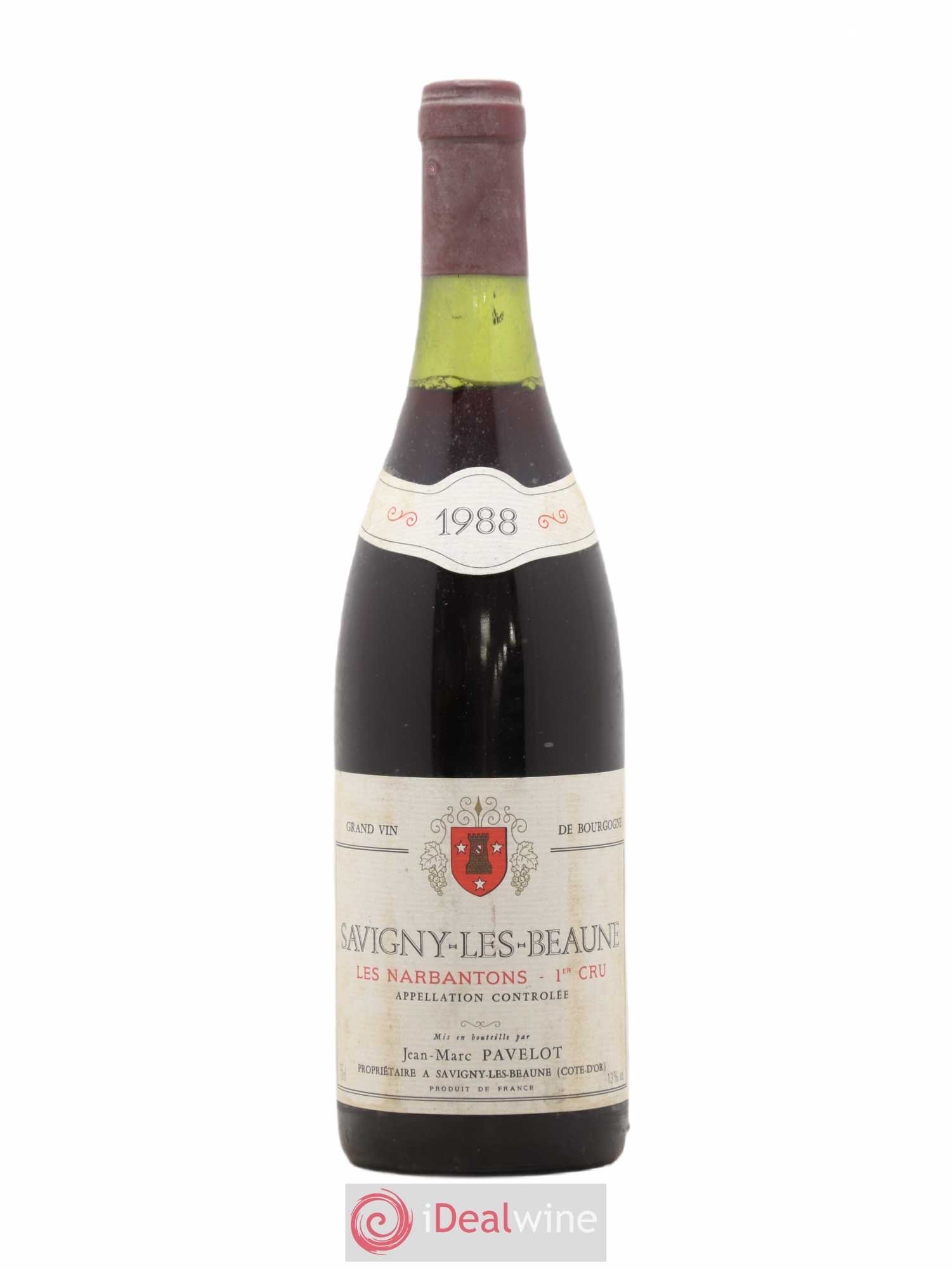 Savigny-lès-Beaune 1er Cru Les Narbantons Jean Marc Pavelot 1988 - Posten von 1 Flasche - 0