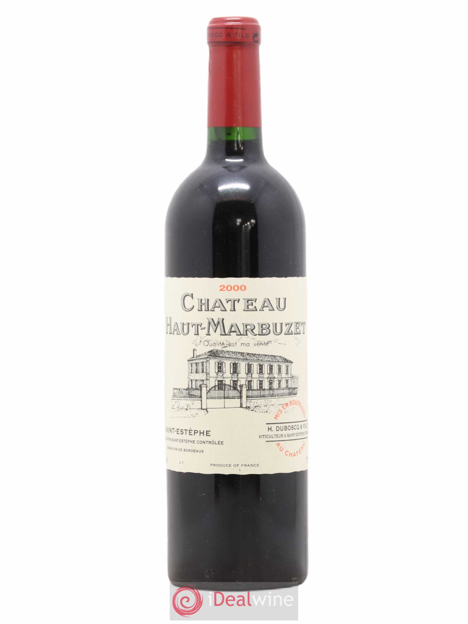 Château Haut Marbuzet 2000 - Lot de 1 bouteille - 0
