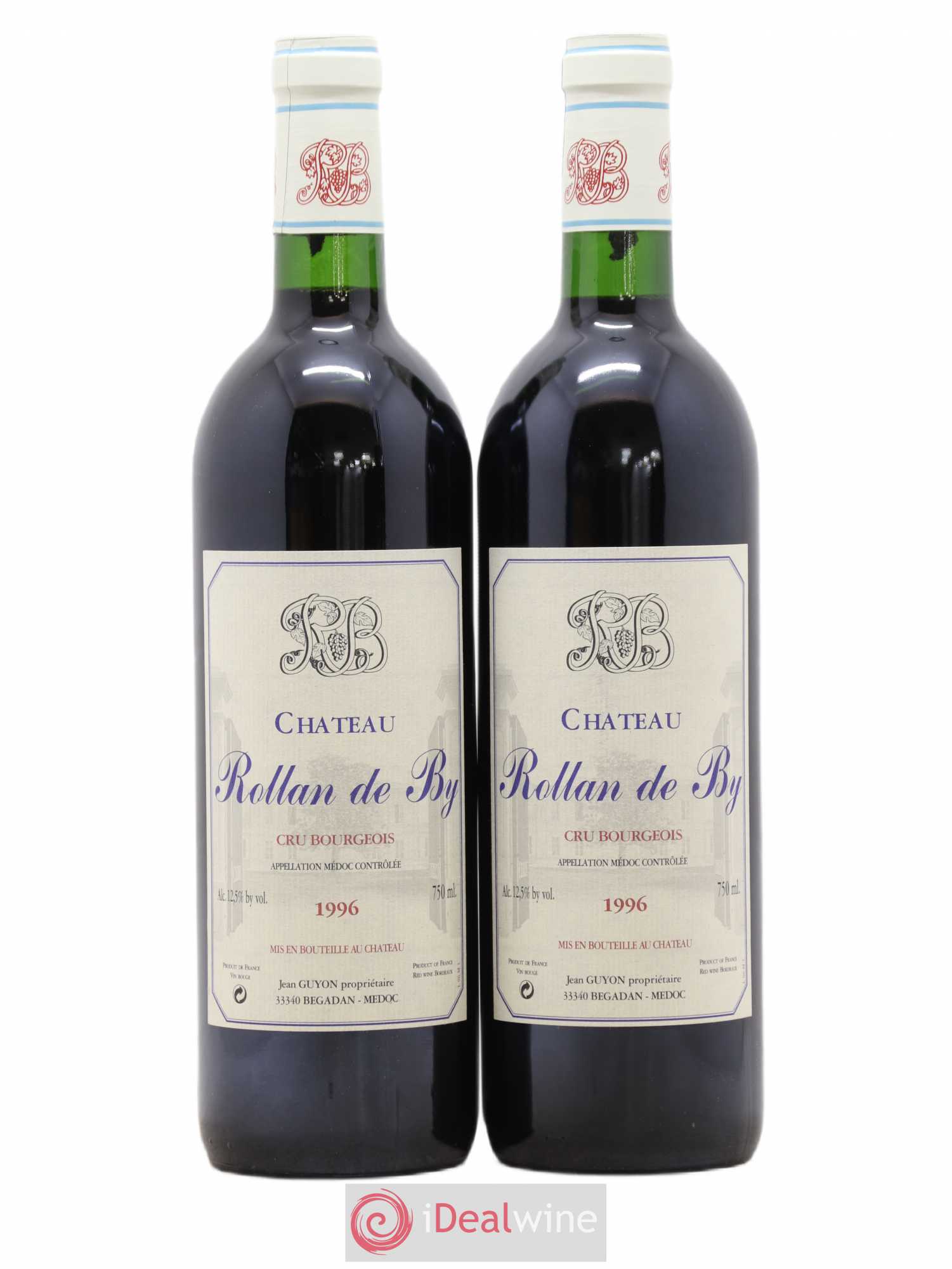 Château Rollan de By Cru Bourgeois 1996 - Lot de 2 bouteilles - 0