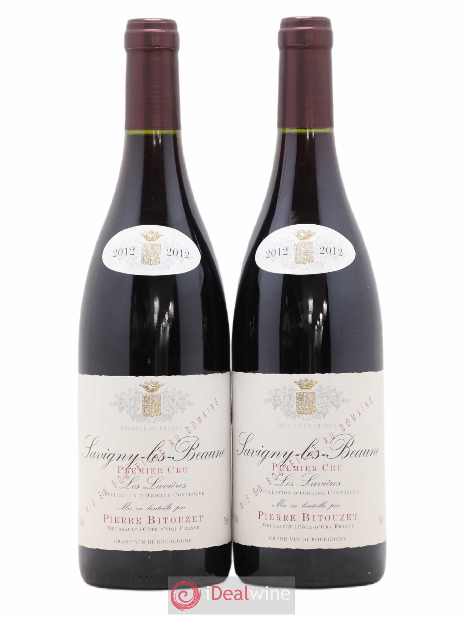 Savigny-lès-Beaune 1er Cru Lavières Pierre Bitouzet 2012 - Posten von 2 Flaschen - 0