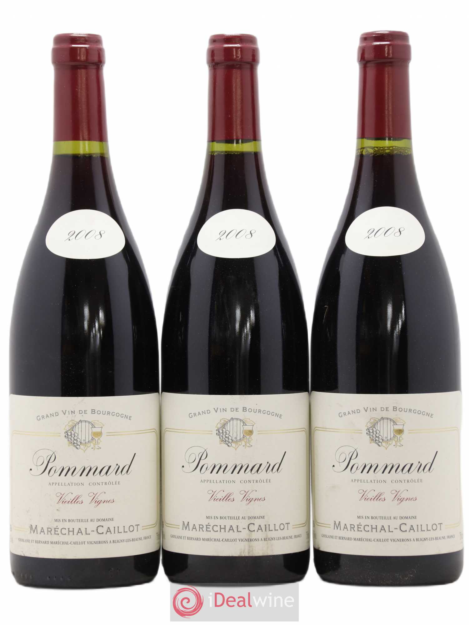 Pommard Vieilles Vignes Maréchal Caillot 2008 - Posten von 3 Flaschen - 0