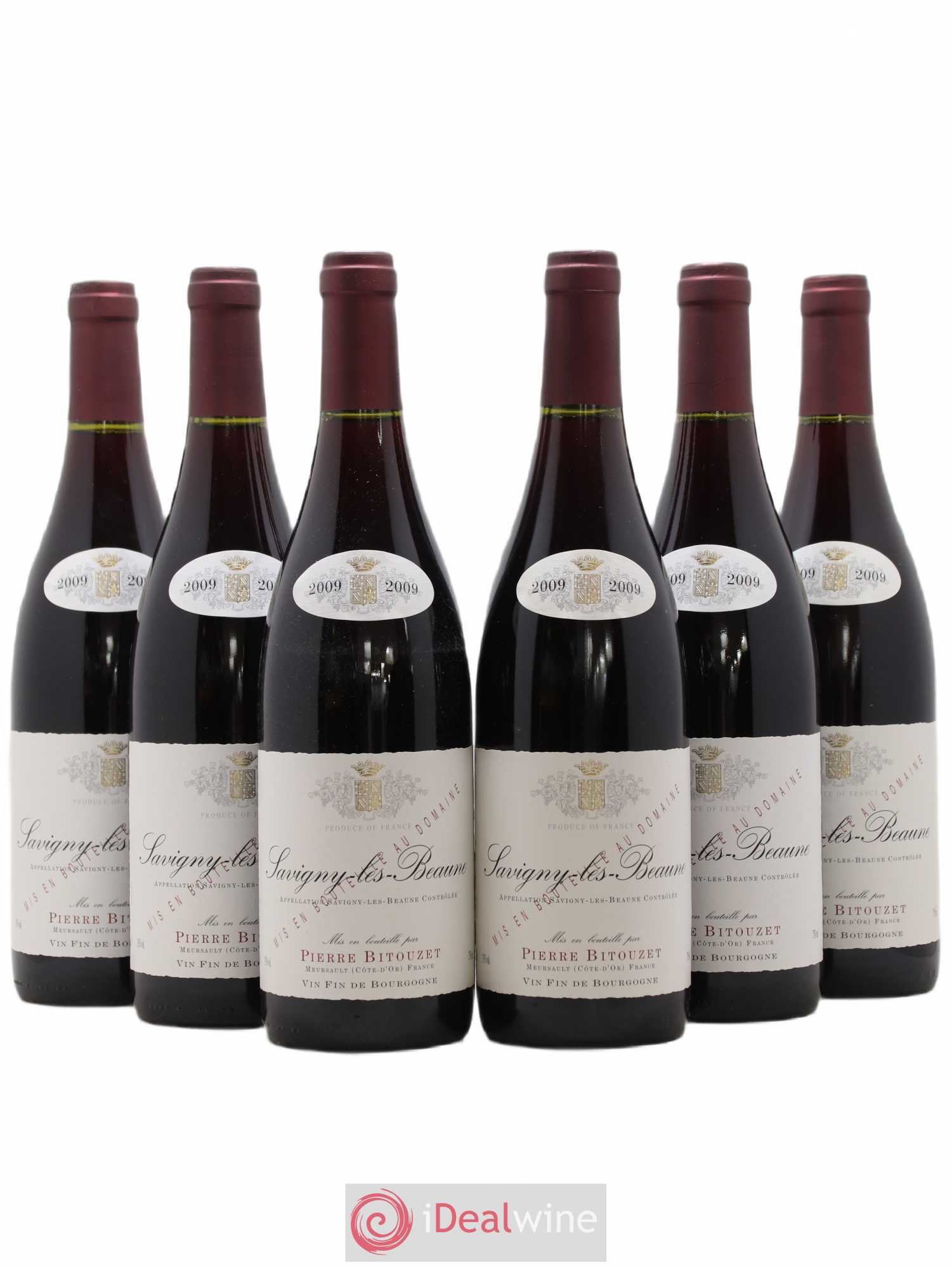 Savigny-lès-Beaune Pierre Bitouzet 2009 - Lot de 6 bouteilles - 0