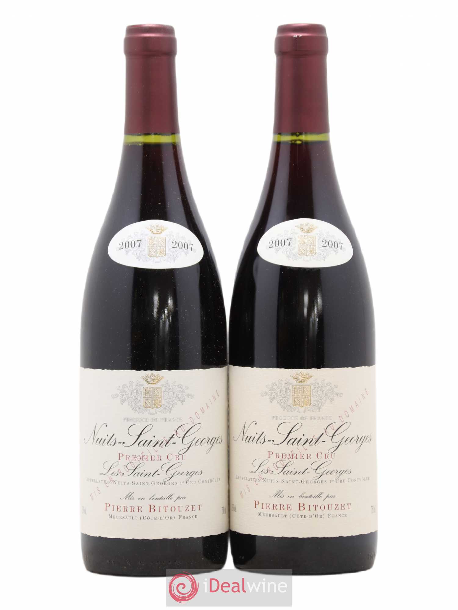 Nuits-Saint-Georges 1er Cru Les Saint Georges Pierre Bitouzet 2007 - Posten von 2 Flaschen - 0