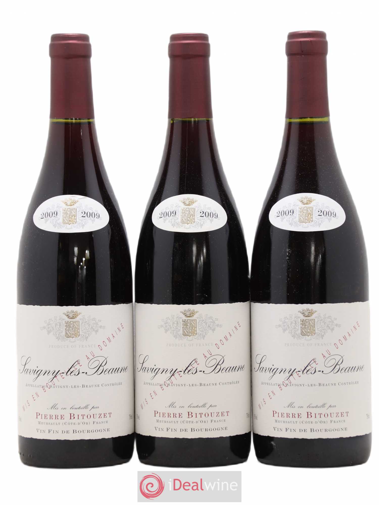 Savigny-lès-Beaune Pierre Bitouzet 2009 - Lot de 3 bouteilles - 0