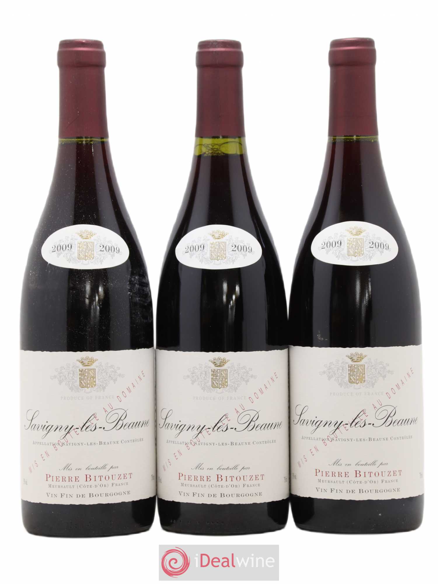 Savigny-lès-Beaune Pierre Bitouzet 2009 - Lot de 3 bouteilles - 0