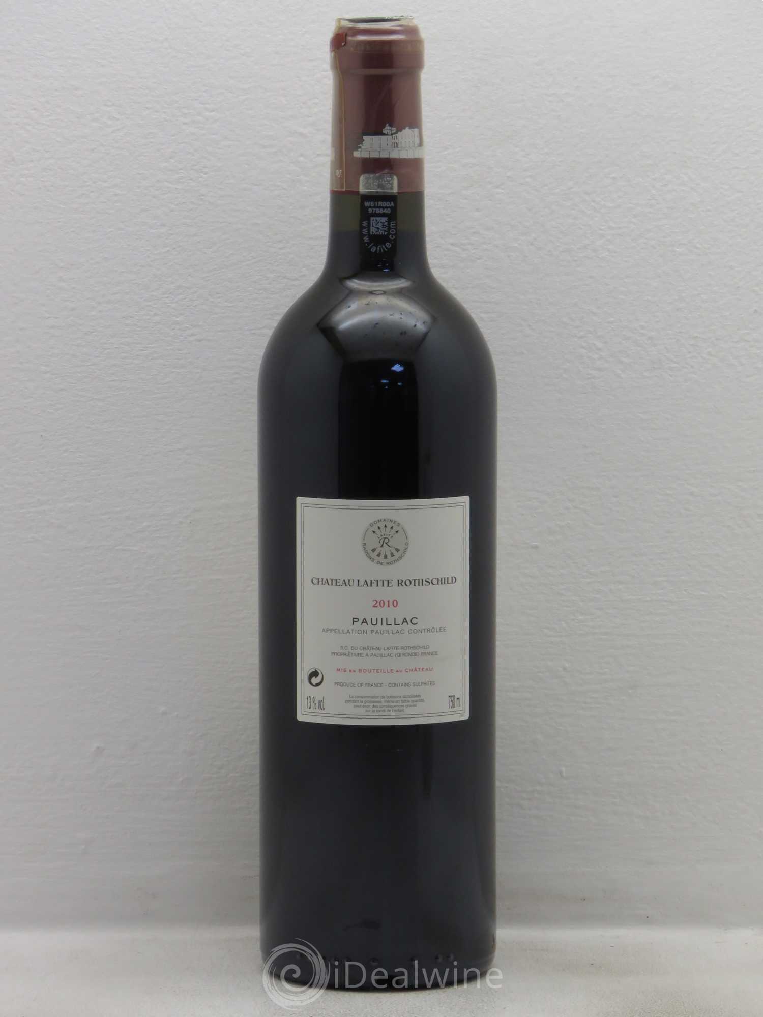 Château Lafite Rothschild 1er Grand Cru Classé 2010 - Lot de 1 bouteille - 1