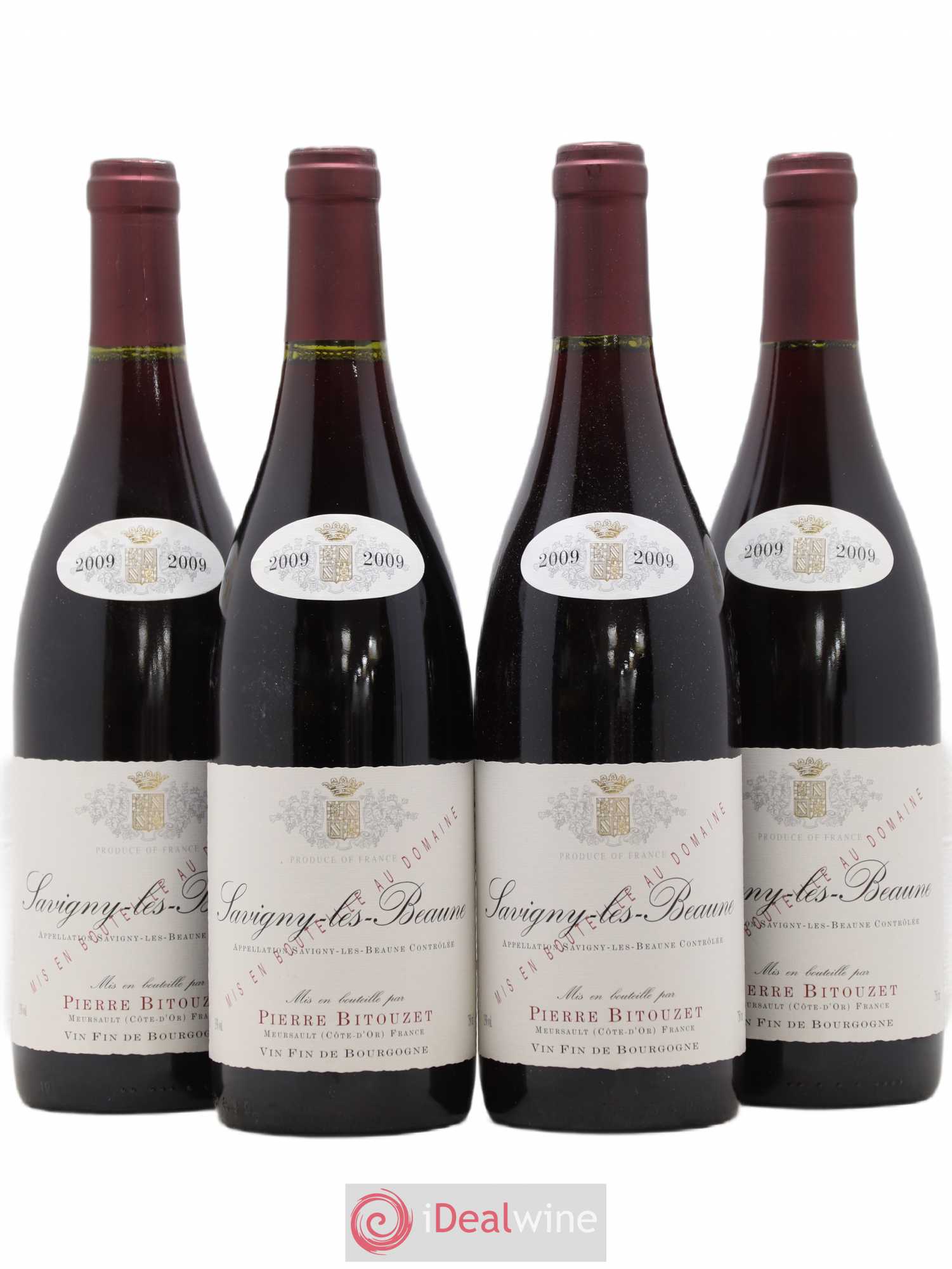 Savigny-lès-Beaune Pierre Bitouzet 2009 - Lot de 4 bouteilles - 0