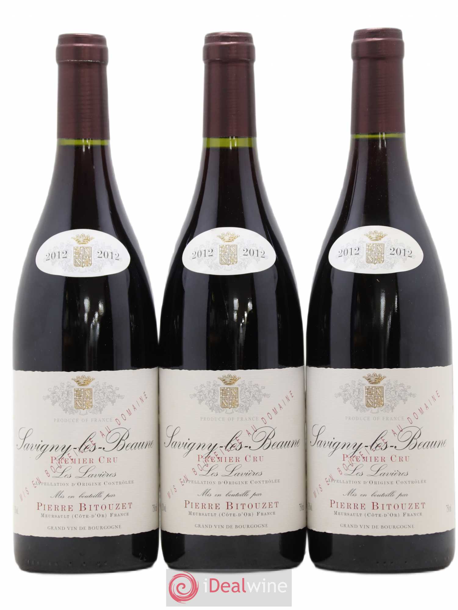 Savigny-lès-Beaune 1er Cru Lavieres Pierre Bitouzet 2012 - Posten von 3 Flaschen - 0