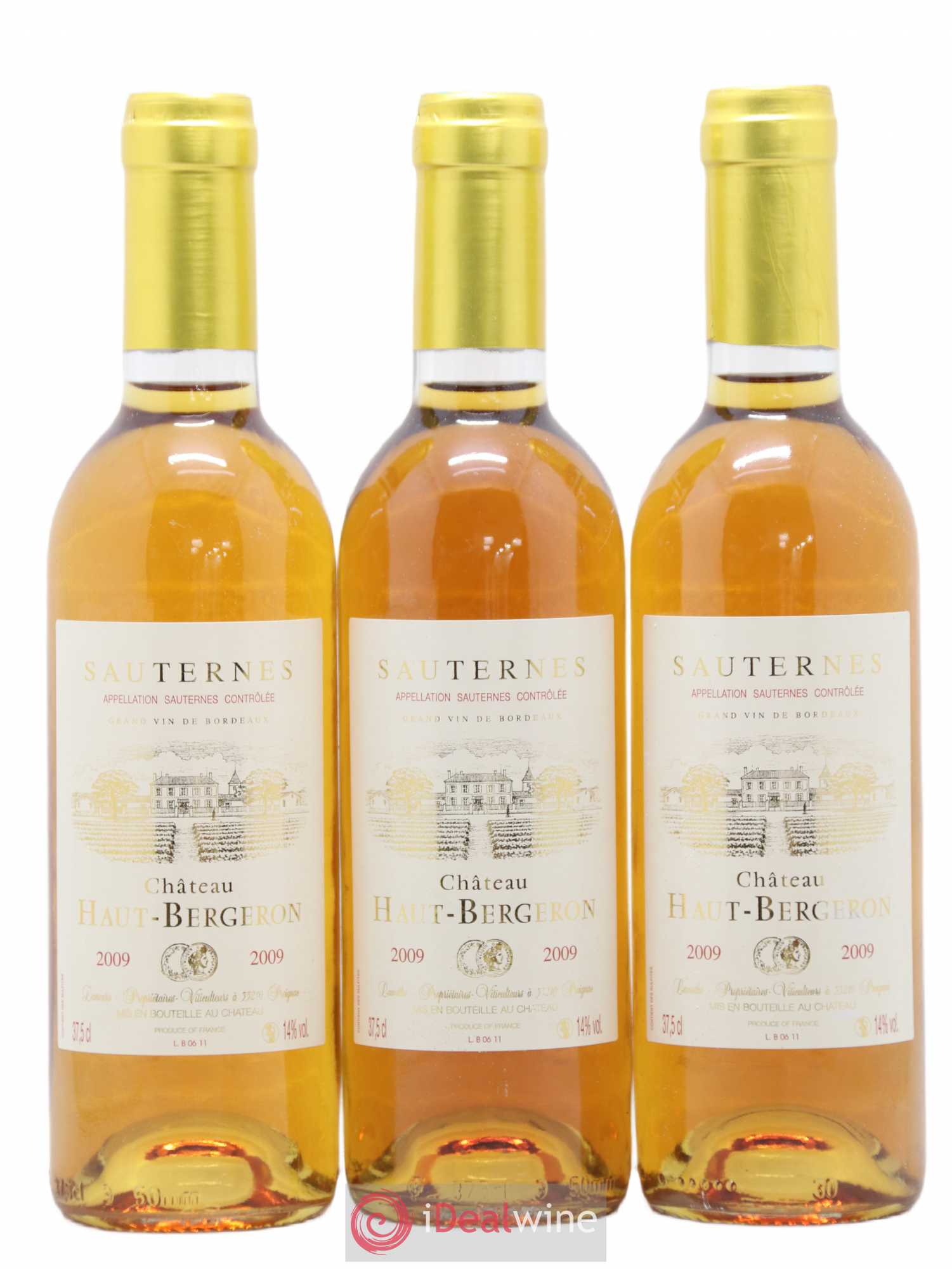 Château Haut-Bergeron 2009 - Posten von 3 Demi-Flaschen - 0