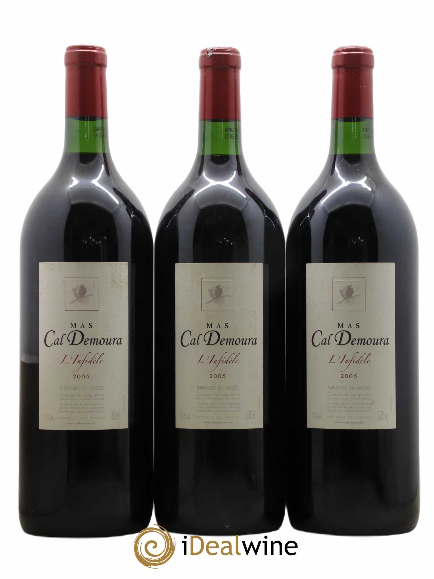 Terrasses du Larzac L'Infidèle Mas Cal Demoura 2005 - Lot de 3 magnums - 0