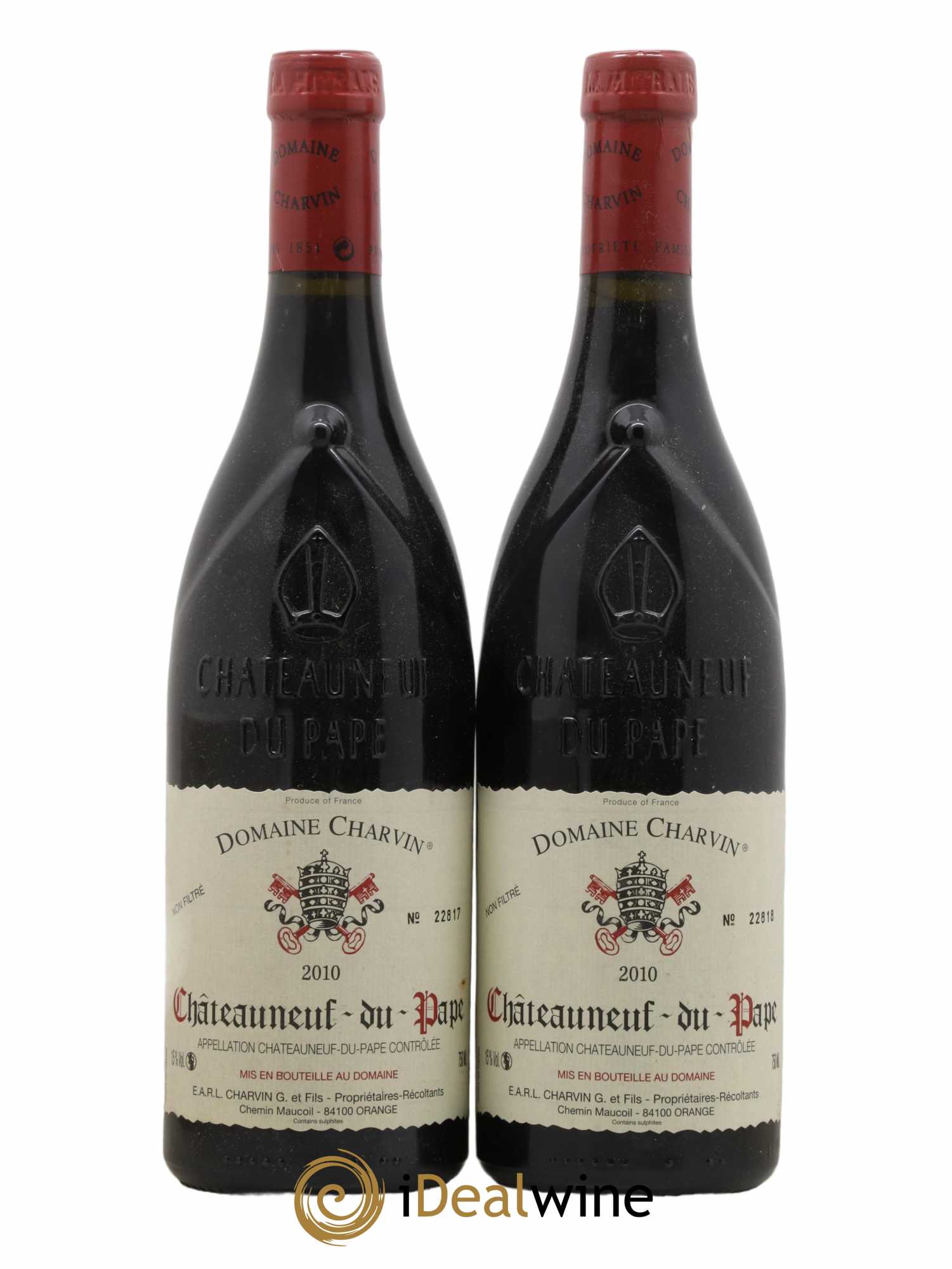 Châteauneuf-du-Pape Charvin (Domaine) 2010 - Lot de 2 bouteilles - 0