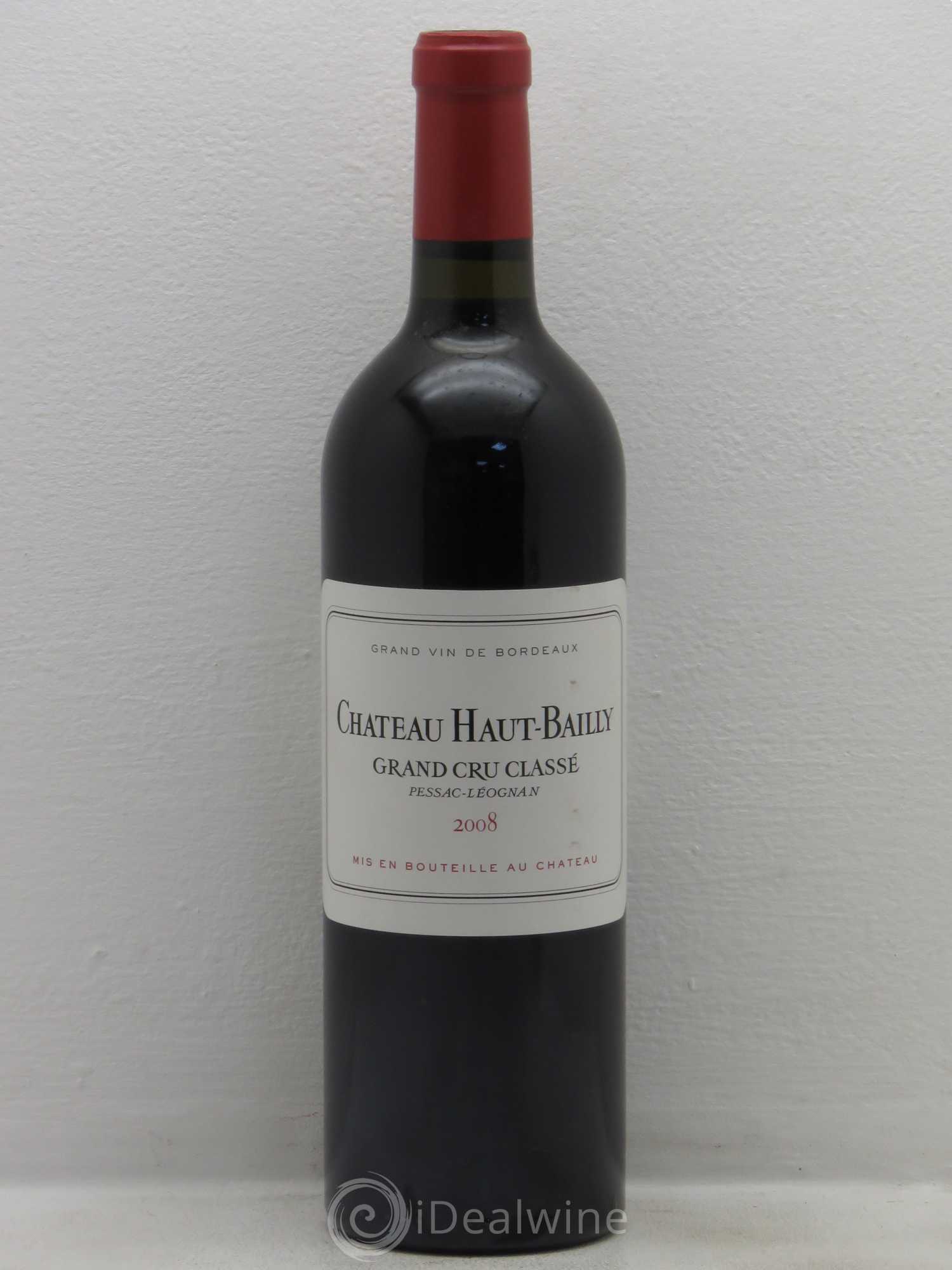 Château Haut-Bailly Cru Classé de Graves 2008 - Lot de 1 bouteille - 0