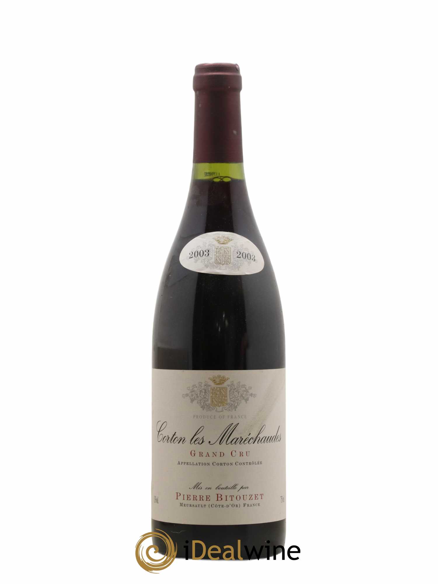 Corton Grand Cru Maréchaudes Domaine Bitouzet 2003 - Posten von 1 Flasche - 0