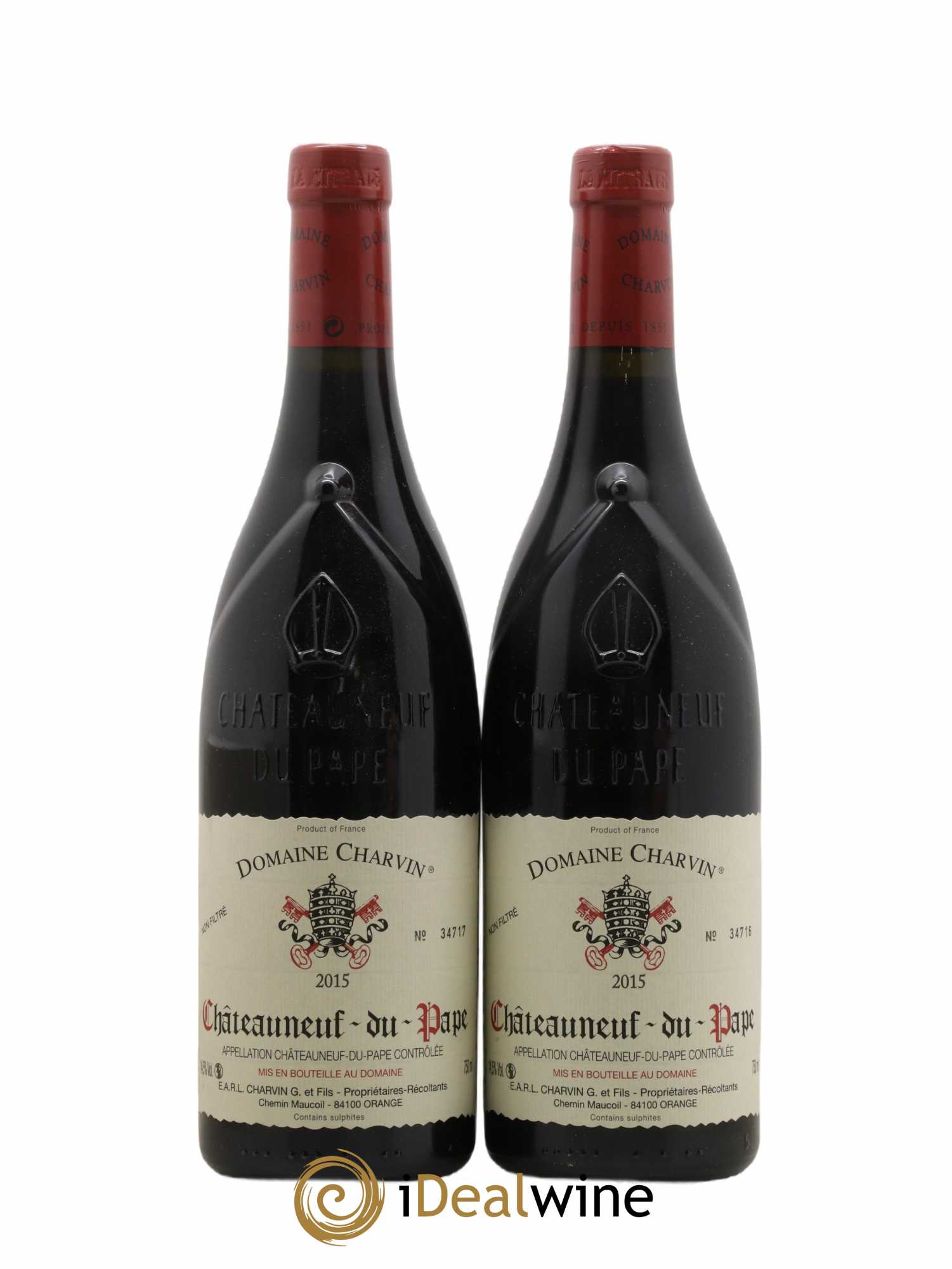 Châteauneuf-du-Pape Charvin (Domaine) 2015 - Lot de 2 bouteilles - 0