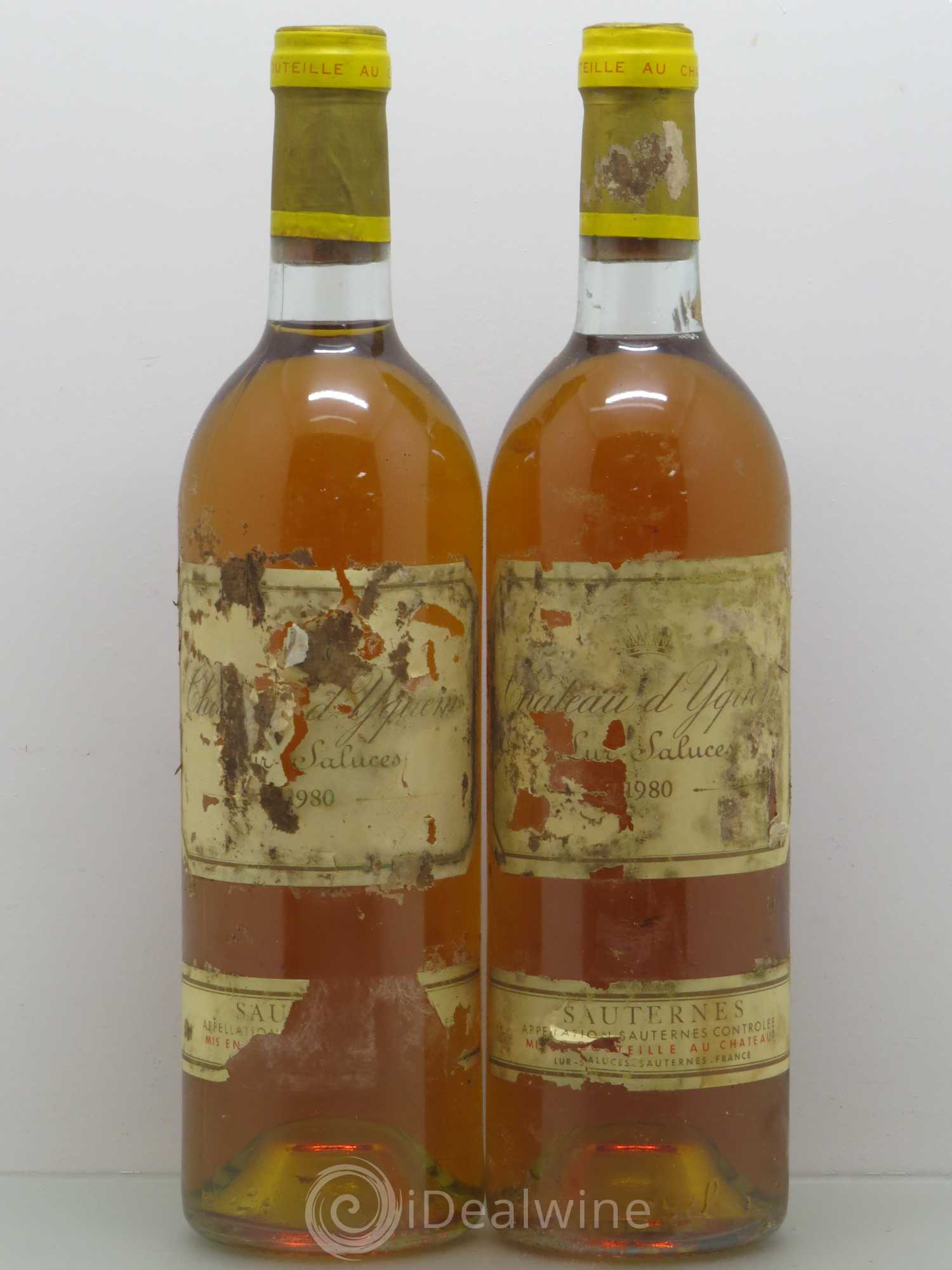 Château d' Yquem 1er Cru Classé Supérieur 1980 - Lotto di 2 bottiglie - 0
