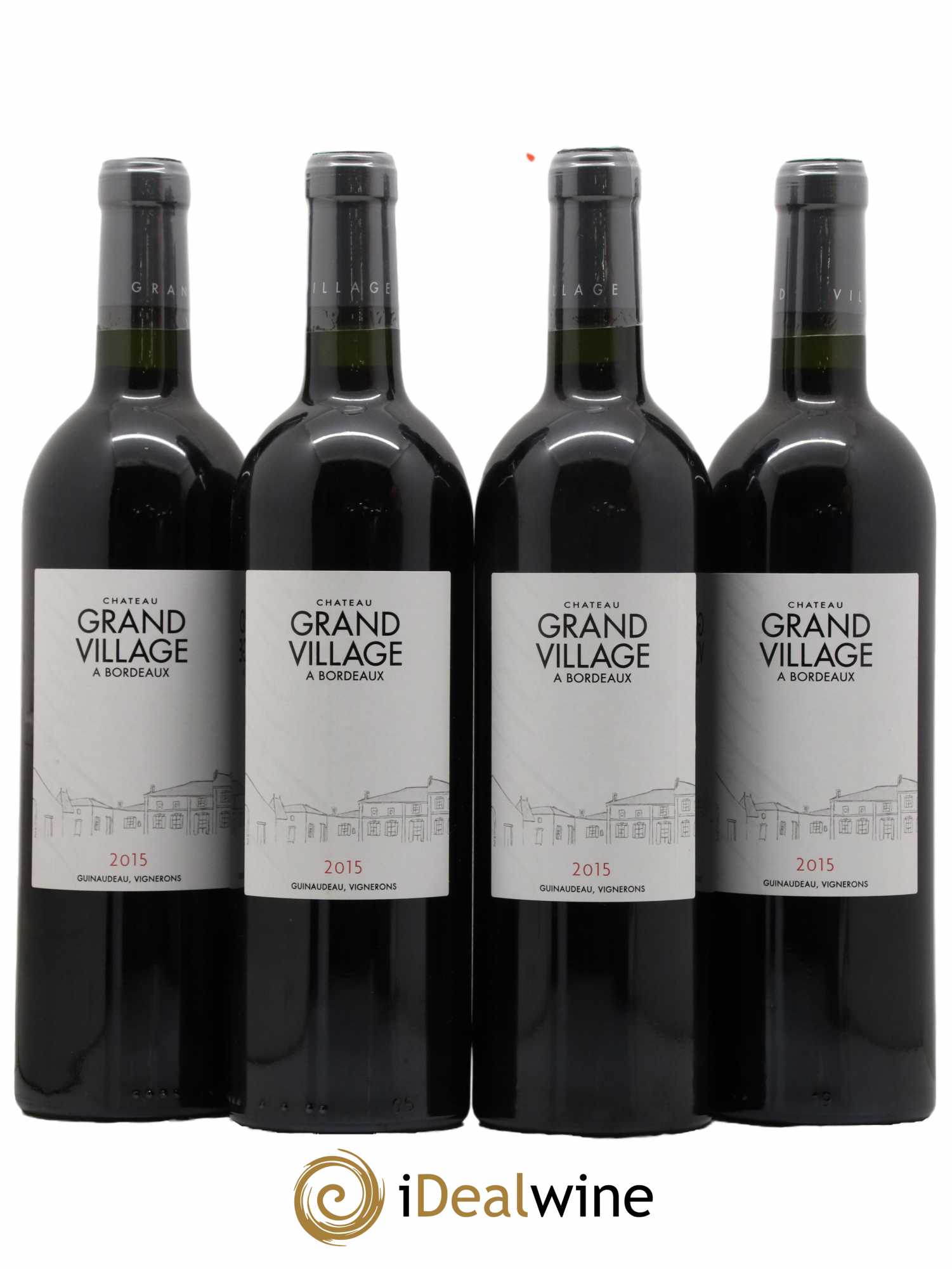 Château Grand Village 2015 - Lot de 4 bouteilles - 0