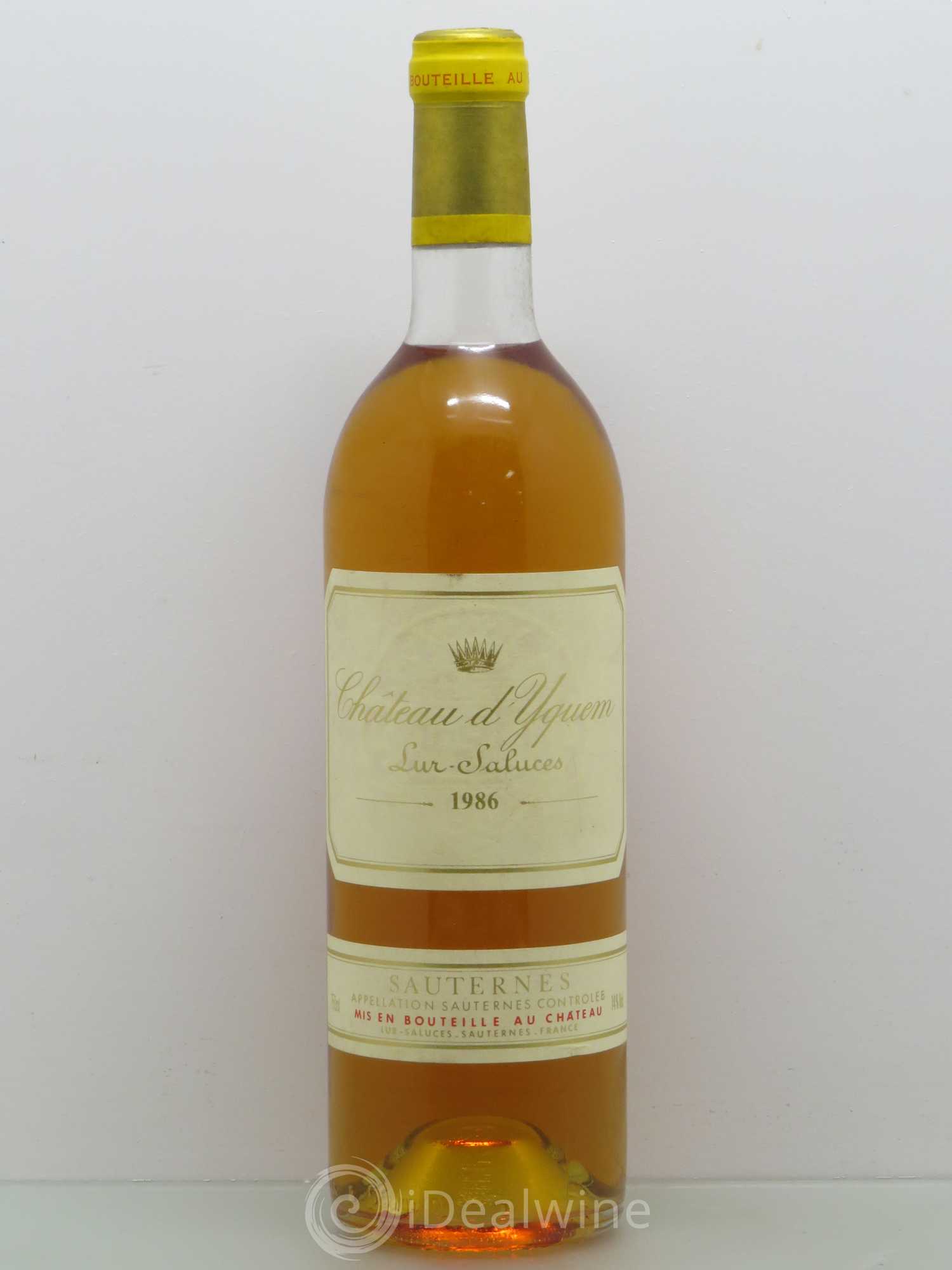 Château d' Yquem 1er Cru Classé Supérieur 1986 - Lotto di 1 bottiglia - 0