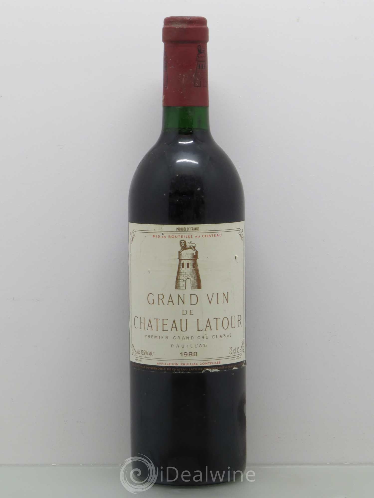 Château Latour 1er Grand Cru Classé 1988 - Lot de 1 bouteille - 0