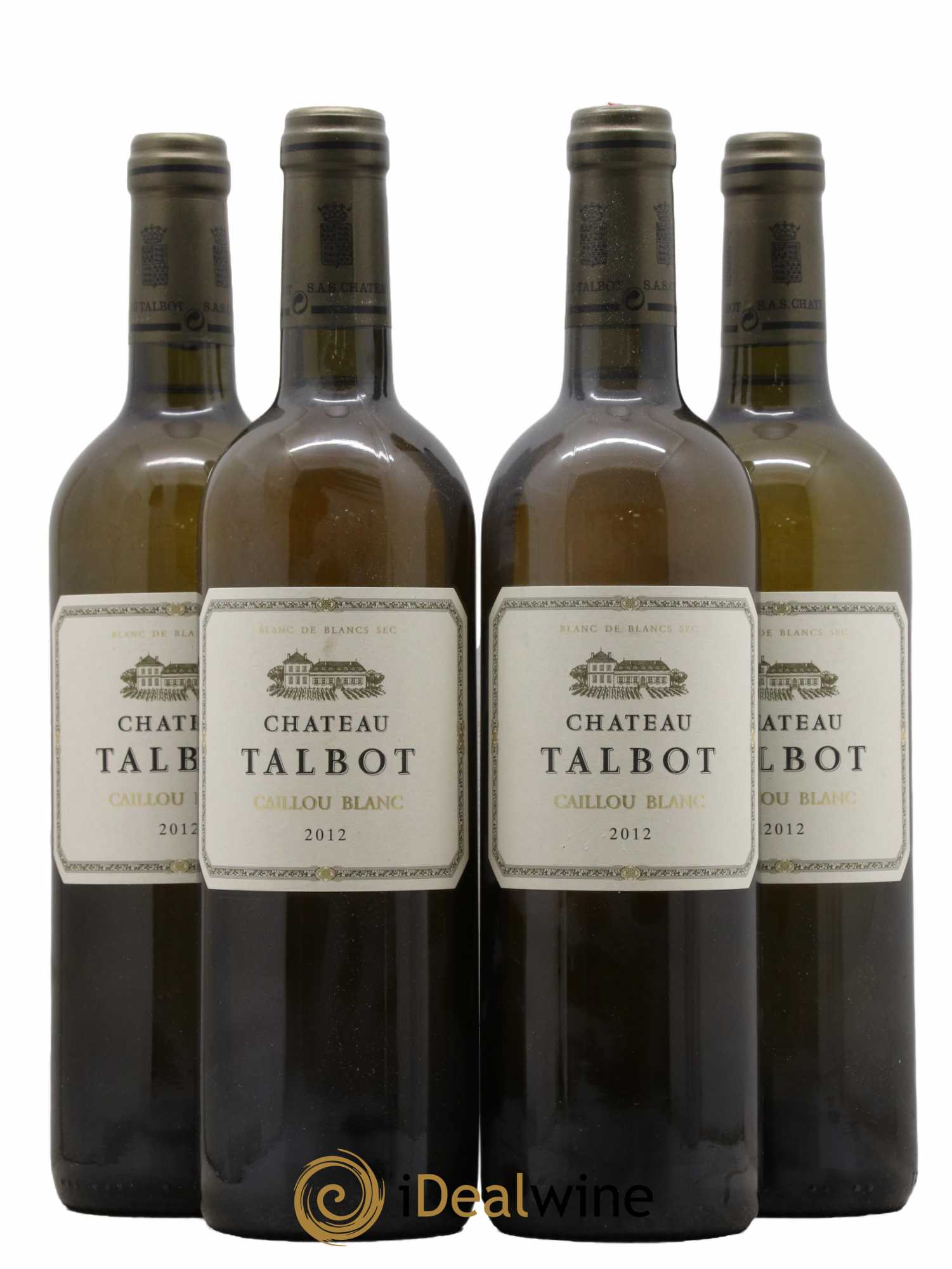 Château Talbot Caillou Blanc 2012 - Lot de 4 bouteilles - 0