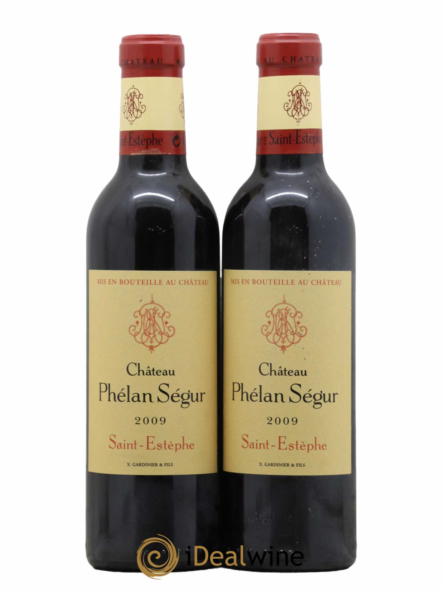 Château Phélan Ségur 2009 - Lot of 2 half-bottles - 0