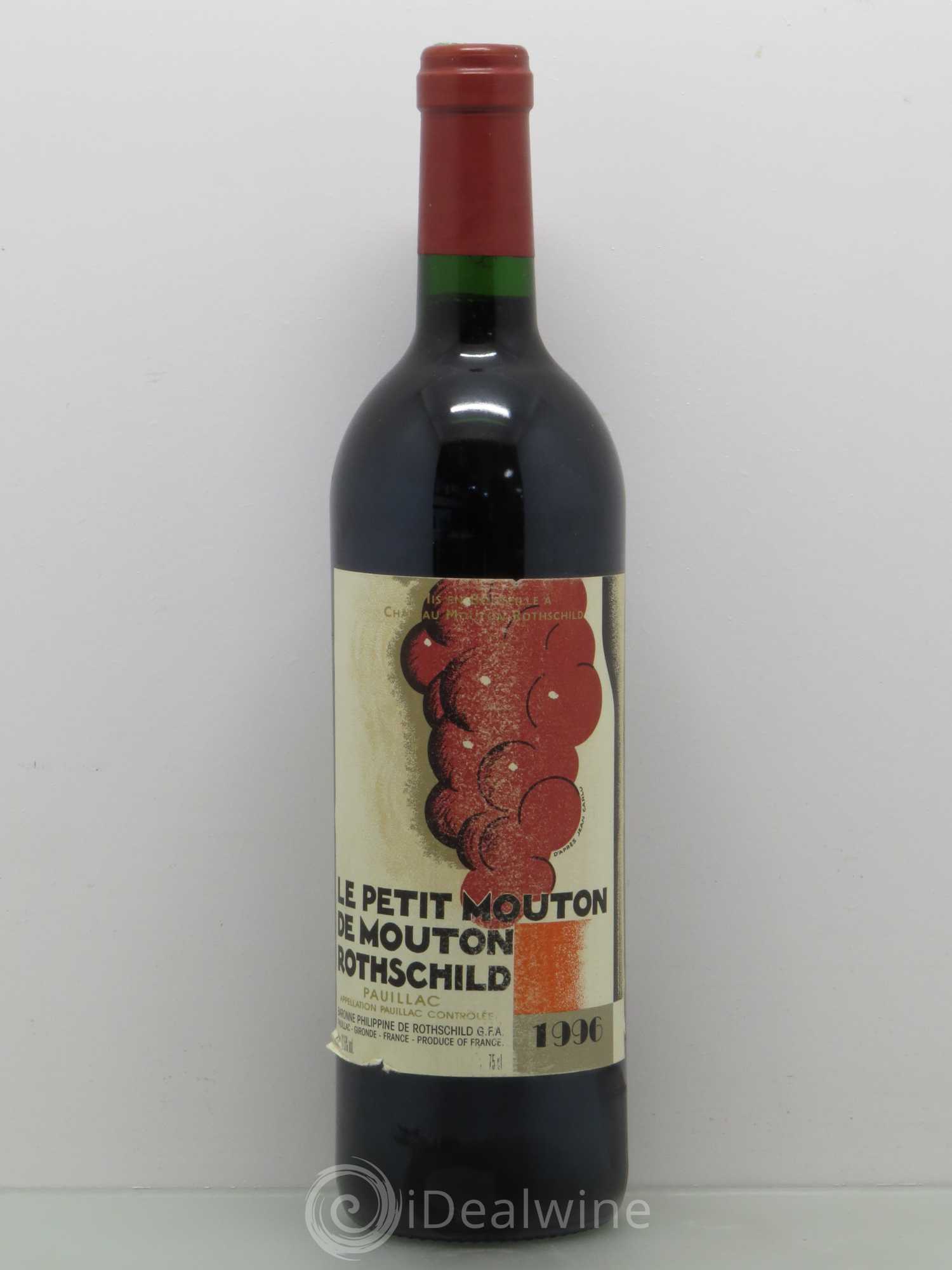 Petit Mouton Second Vin 1996 - Lot de 1 bouteille - 0