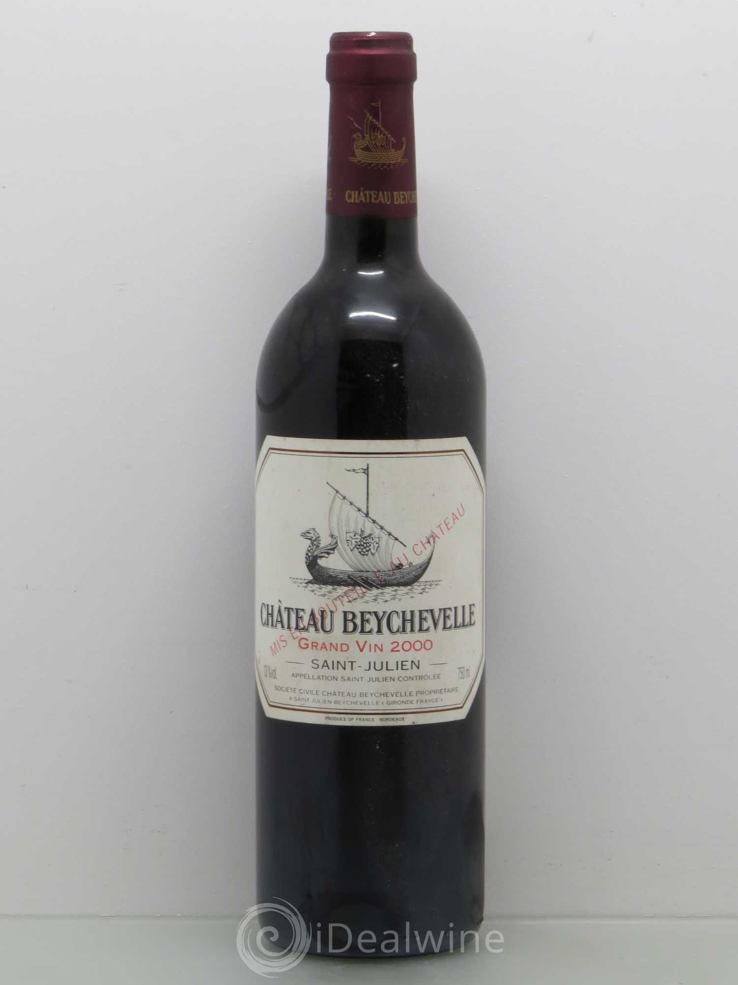 Château Beychevelle 4ème Grand Cru Classé 2000 - Lot de 1 bouteille - 0