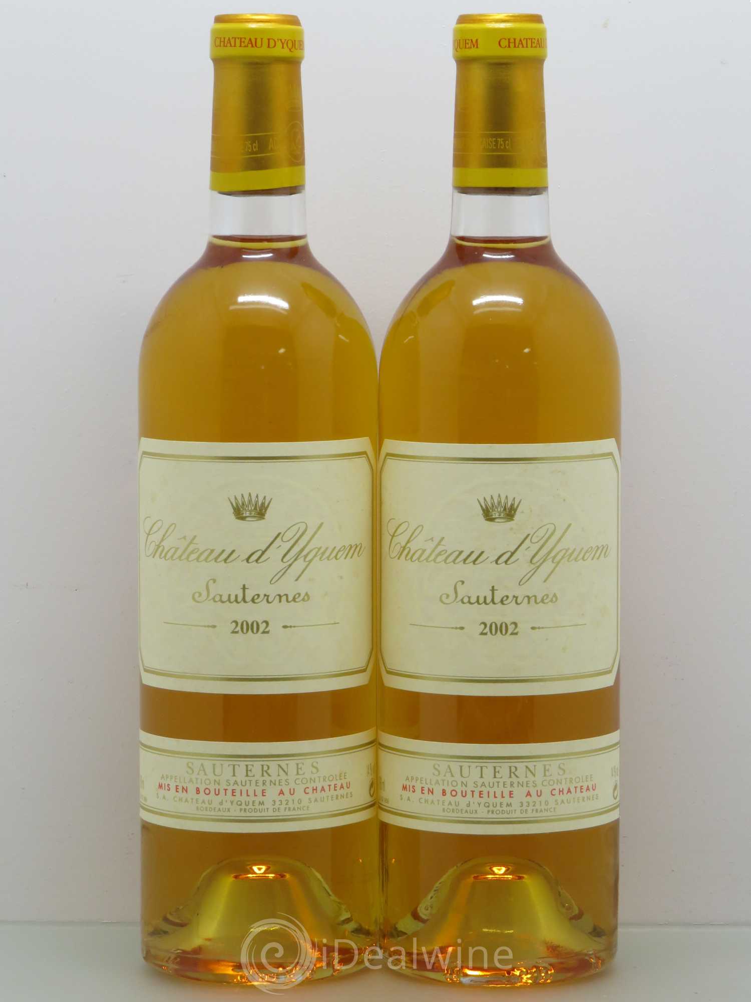 Château d' Yquem 1er Cru Classé Supérieur 2002 - Lotto di 2 bottiglie - 0
