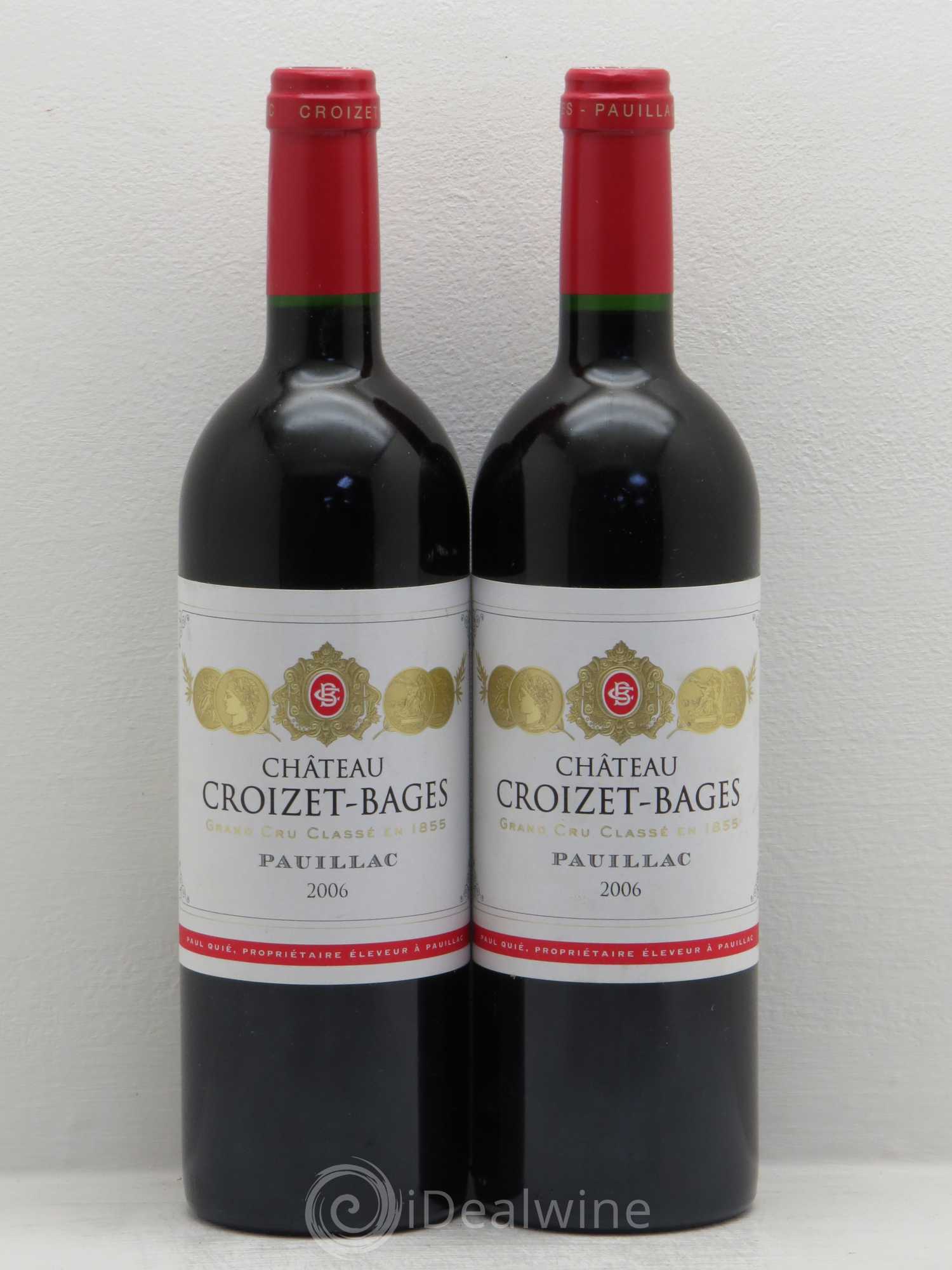 Château Croizet Bages 5ème Grand Cru Classé 2006 - Lot de 2 bouteilles - 0