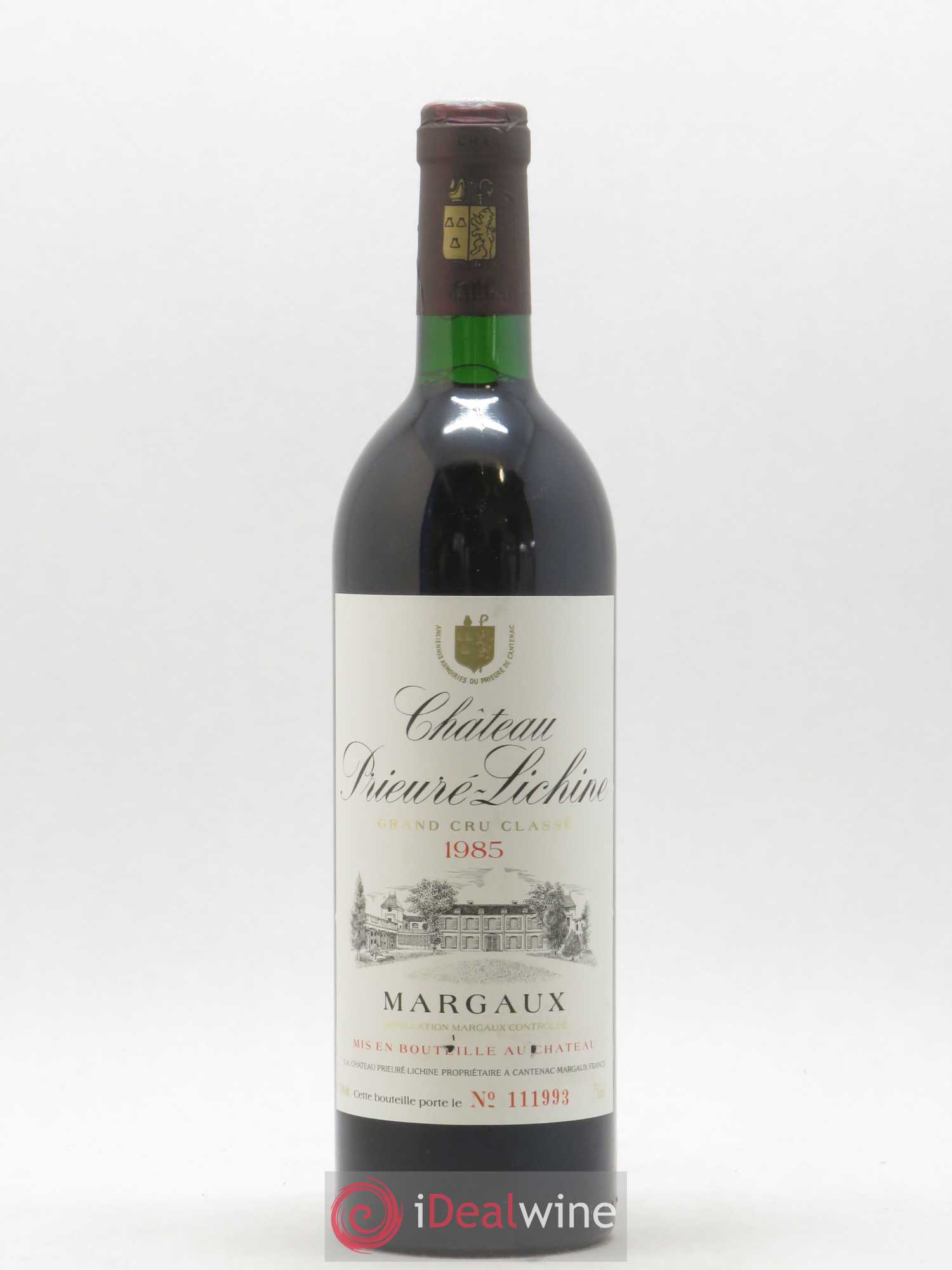 Château Prieuré Lichine 4ème Grand Cru Classé 1985 - Lot de 1 bouteille - 0