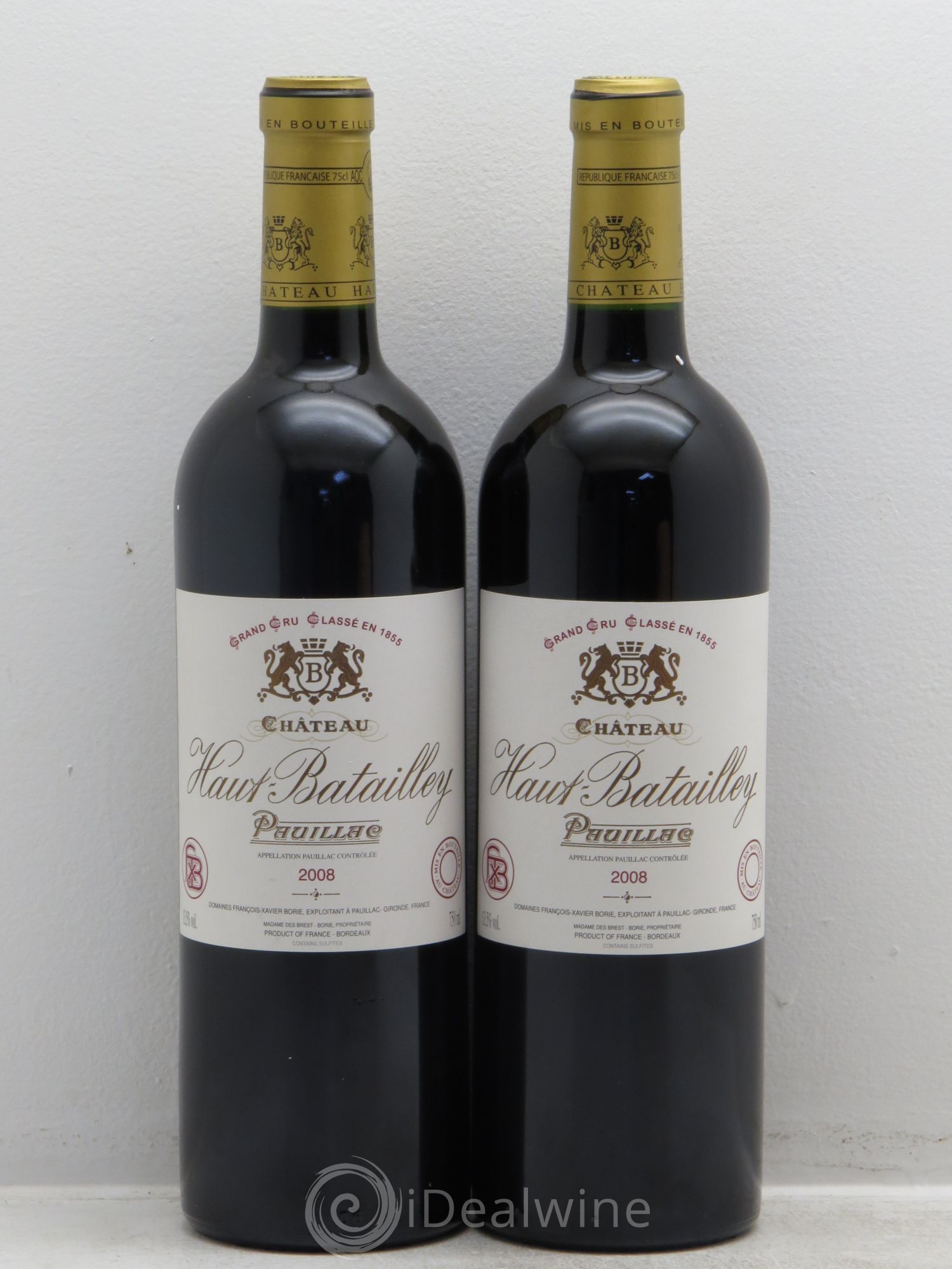 Château Haut Batailley 5ème Grand Cru Classé 2008 - Lot de 2 bouteilles - 0