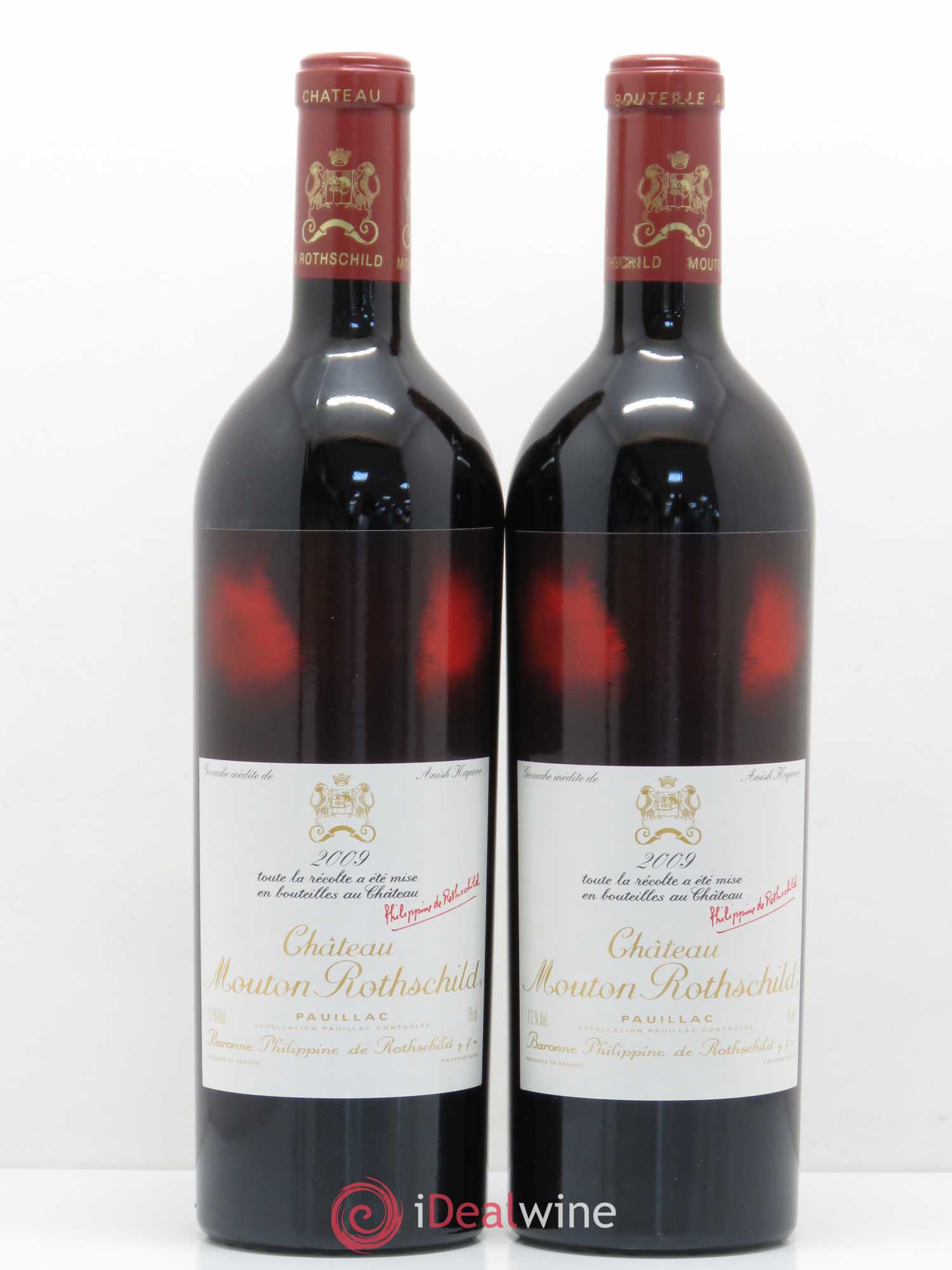 Château Mouton Rothschild 1er Grand Cru Classé 2009 - Lot de 2 bouteilles - 0