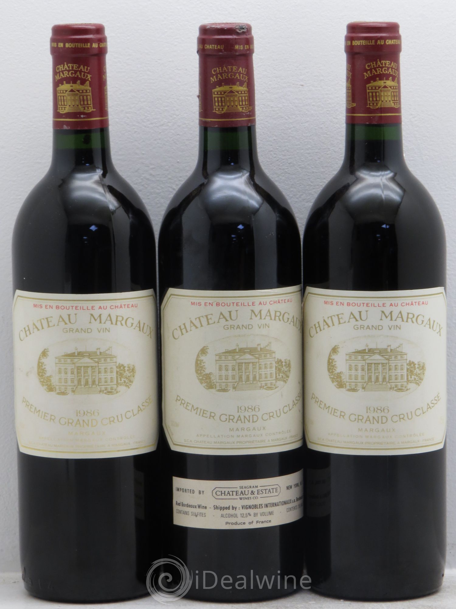 Château Margaux 1er Grand Cru Classé 1986 - Lot de 3 bouteilles - 0