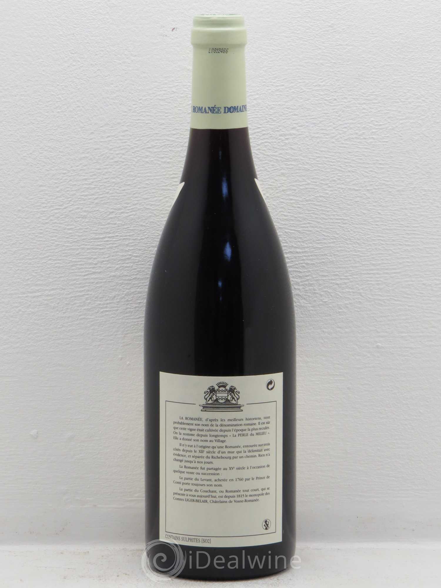 La Romanée Grand Cru Comte Liger-Belair (Domaine du) 2000 - Lot de 1 bouteille - 1