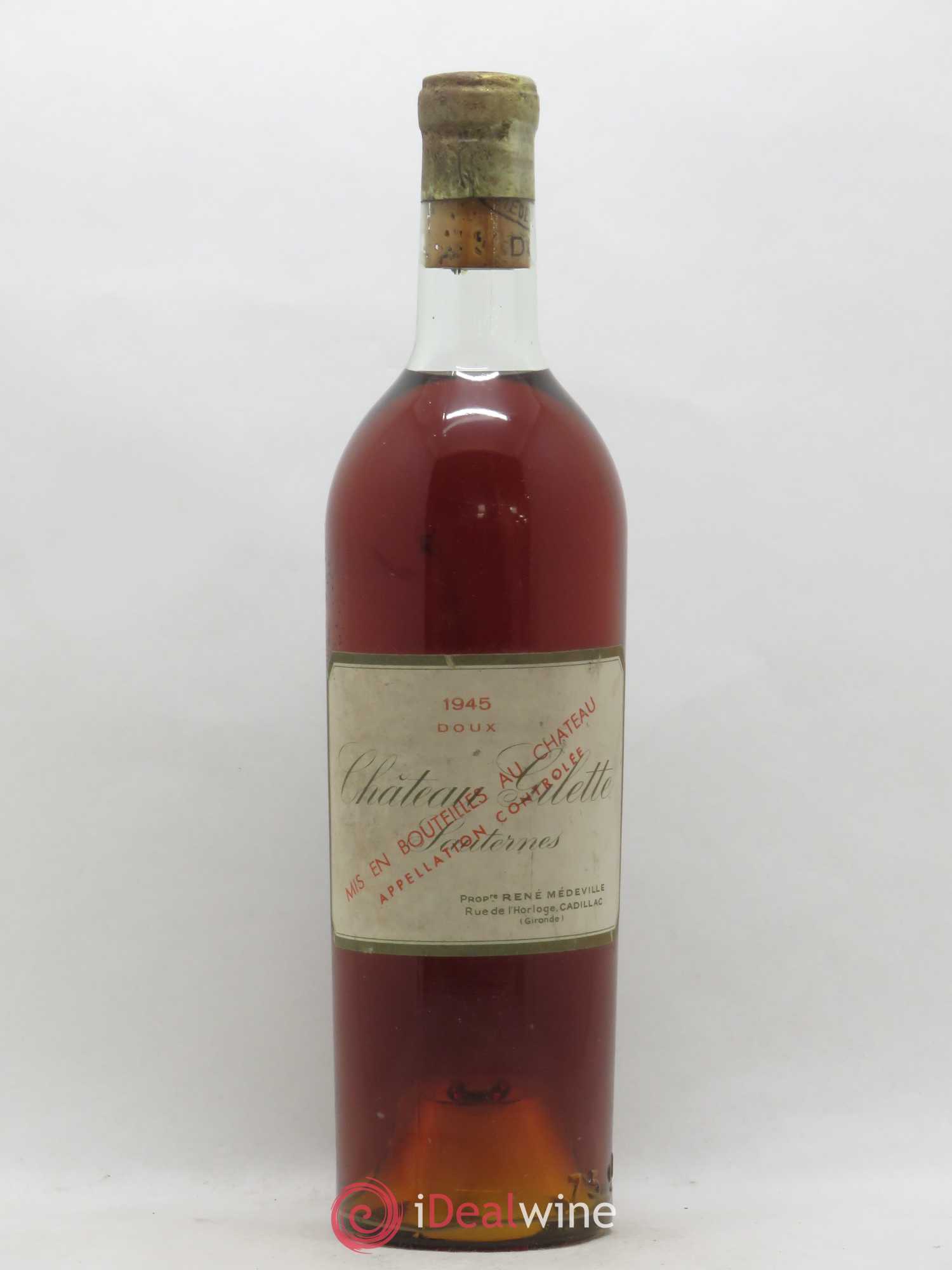 Château Gilette 1945 - Lot de 1 bouteille - 0