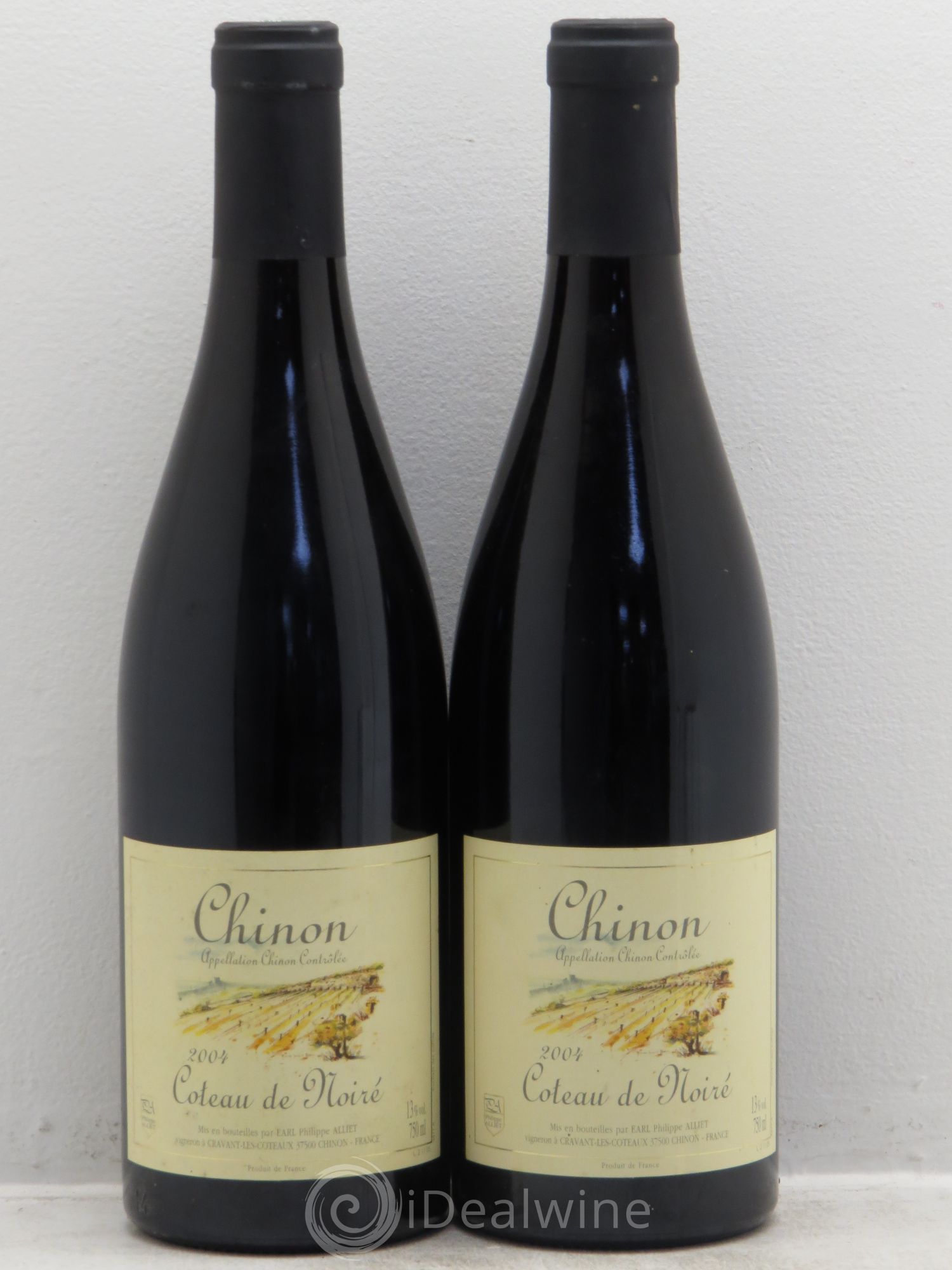 Chinon Coteau de Noiré Philippe Alliet 2004 - Lot de 2 bouteilles - 0