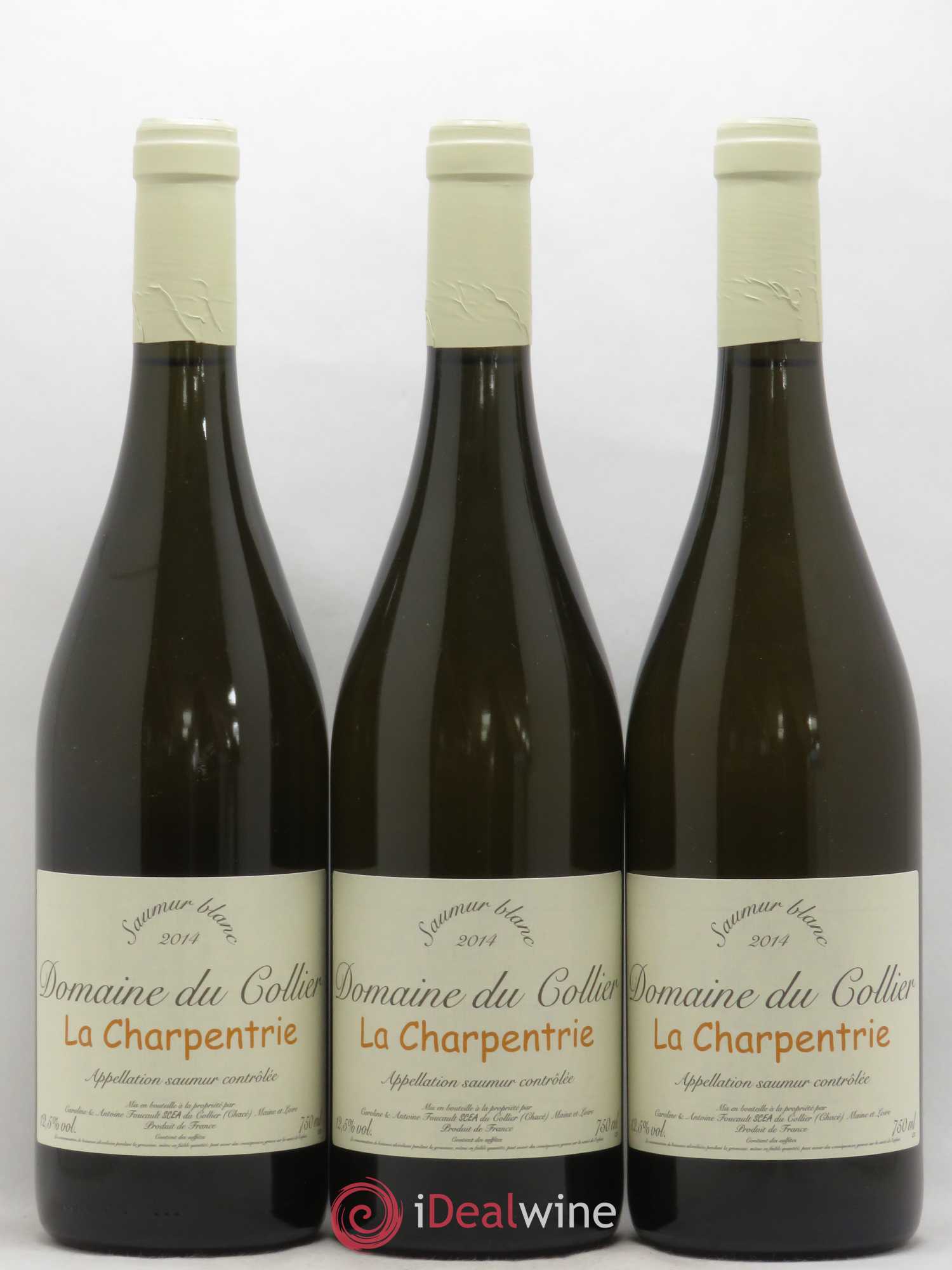 Saumur La Charpentrie Domaine du Collier 2014 - Lot de 3 bouteilles - 0