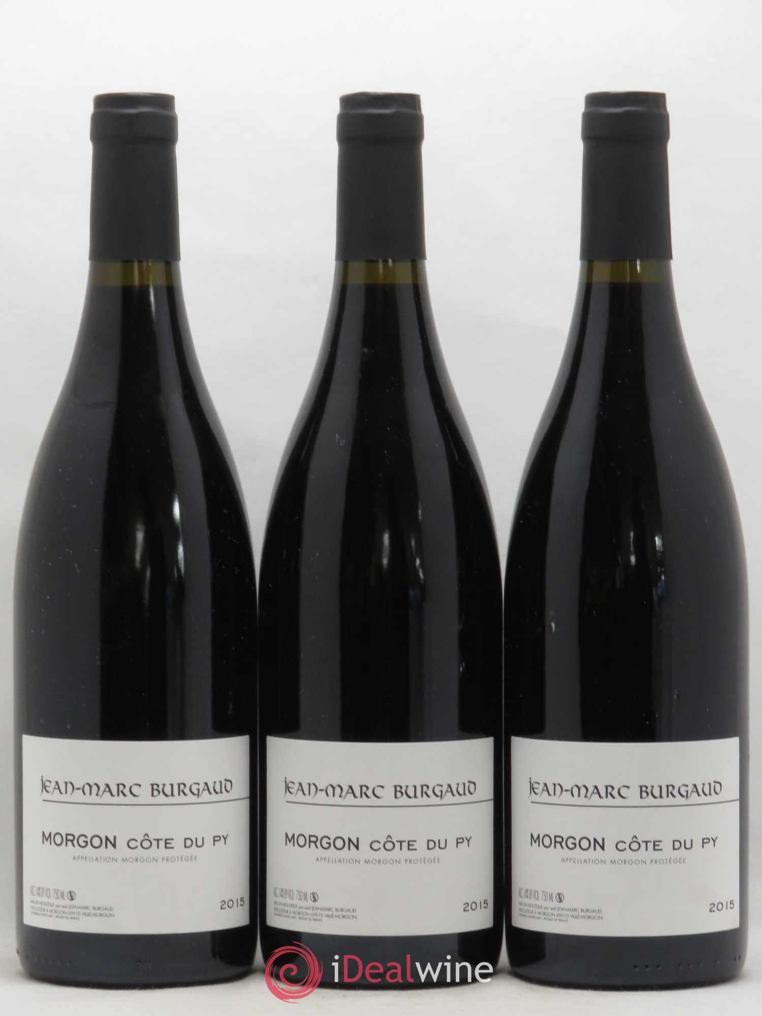 Morgon Côte du Py Jean-Marc Burgaud (Domaine) (sans prix de réserve) 2015 - Lot de 3 bouteilles - 0